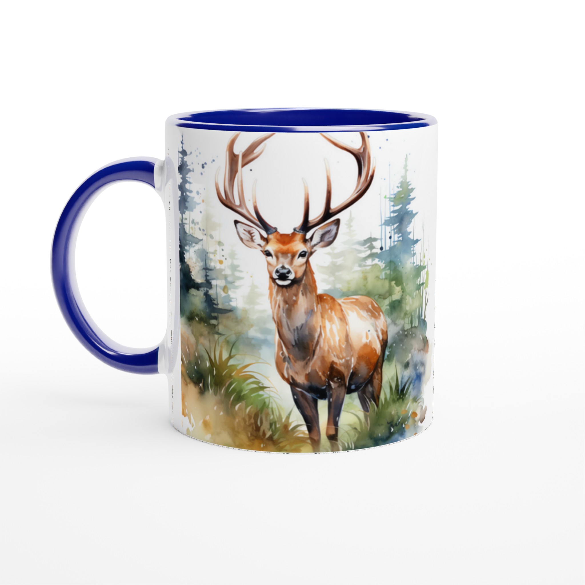 Majestätisk Hjort i Akvarell – 11oz Keramisk Mugg för Naturälskare i Valfri Färg 4 0f0acd67-8216-441c-9732-2db31071733a