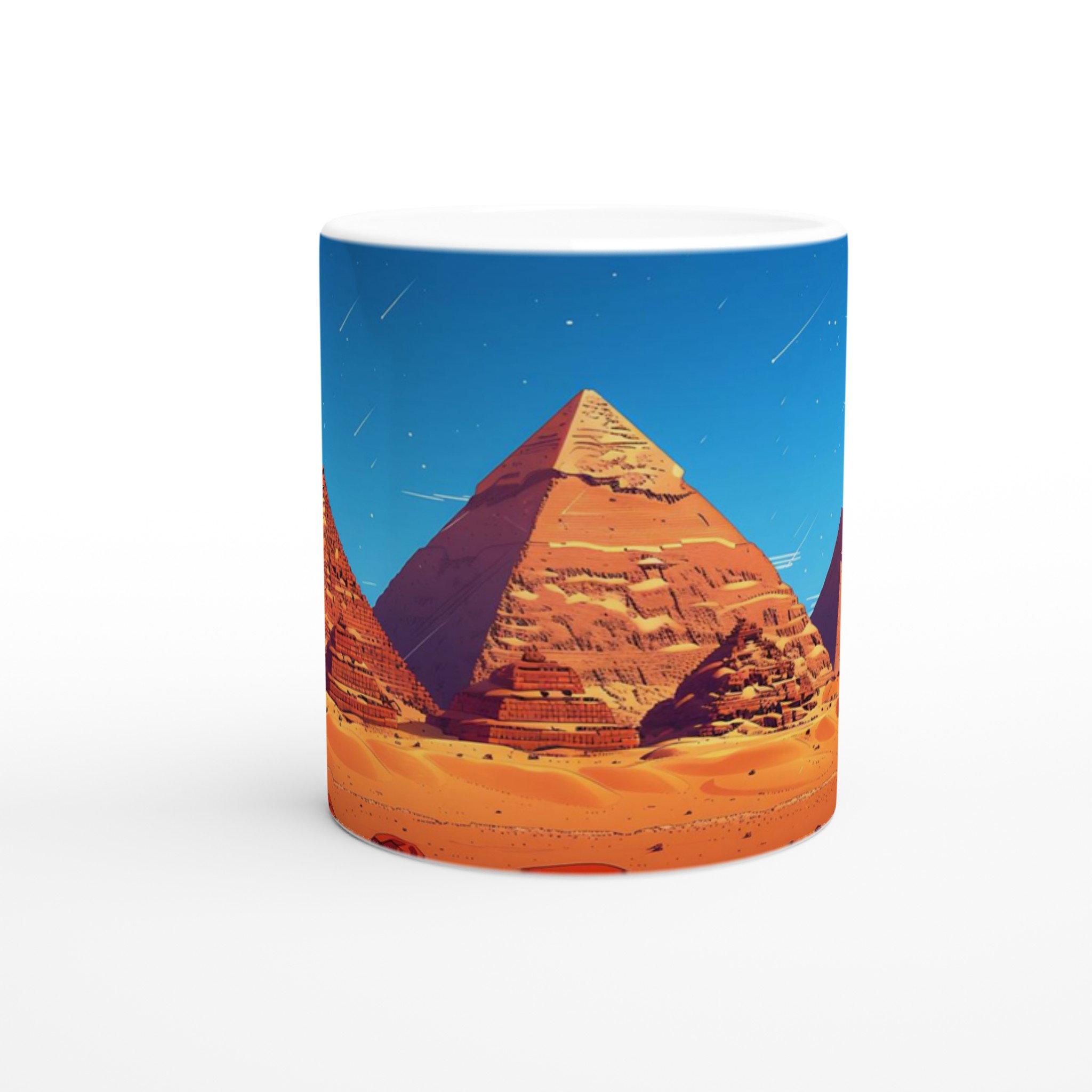 Egyptisk Pyramider & Ökenmugg – 11 oz Keramisk Mugg i Valfri Färg, Diskmaskinsäker 8 0f1b1fc1-52ed-408a-bd5d-b26a150b8b42