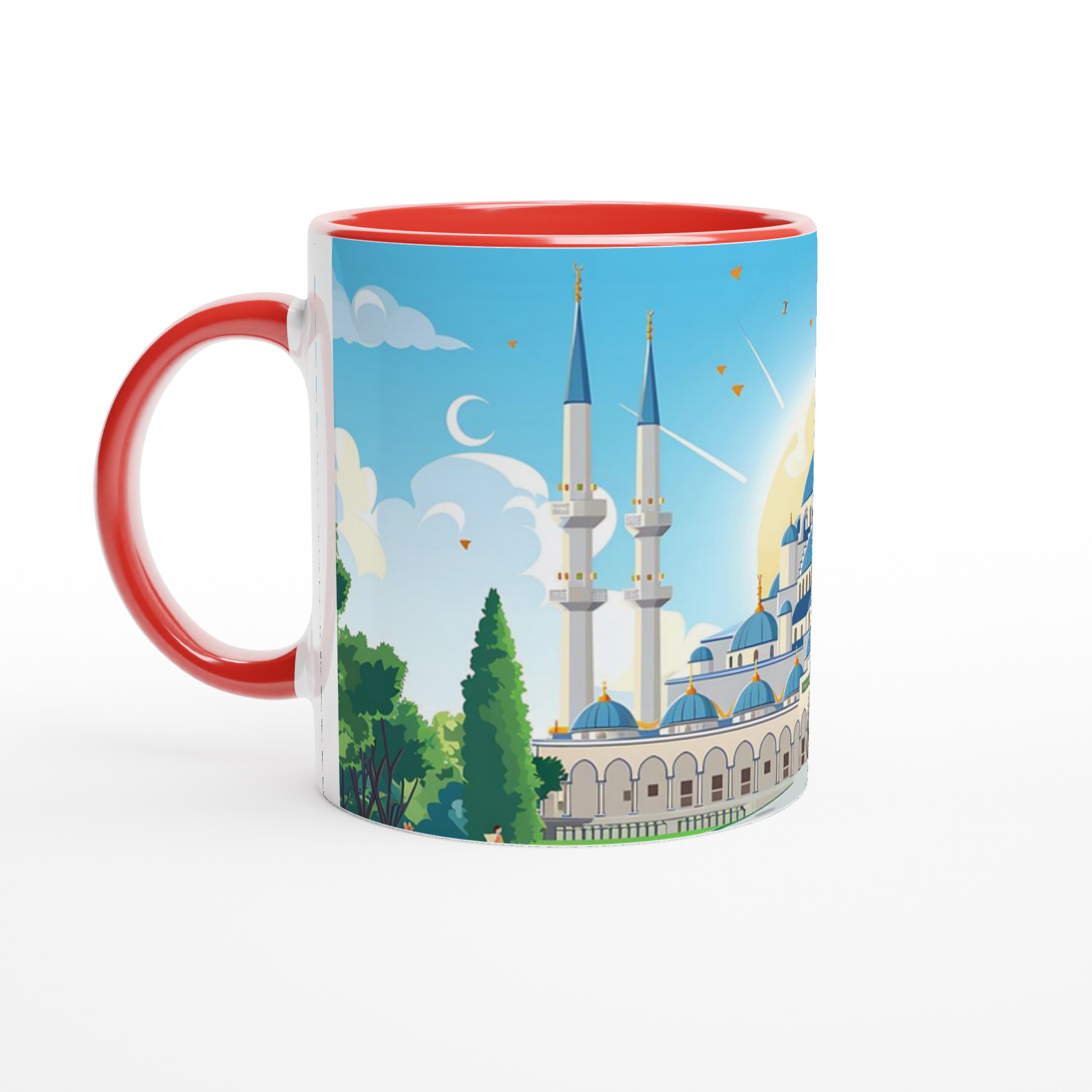 Blå Moské Inspirerad Keramikmugg – En bit av Istanbul i varje klunk, tillgänglig i 7 livfulla färger! 2 0f427ce7-0715-4936-89e8-7c42791228b3