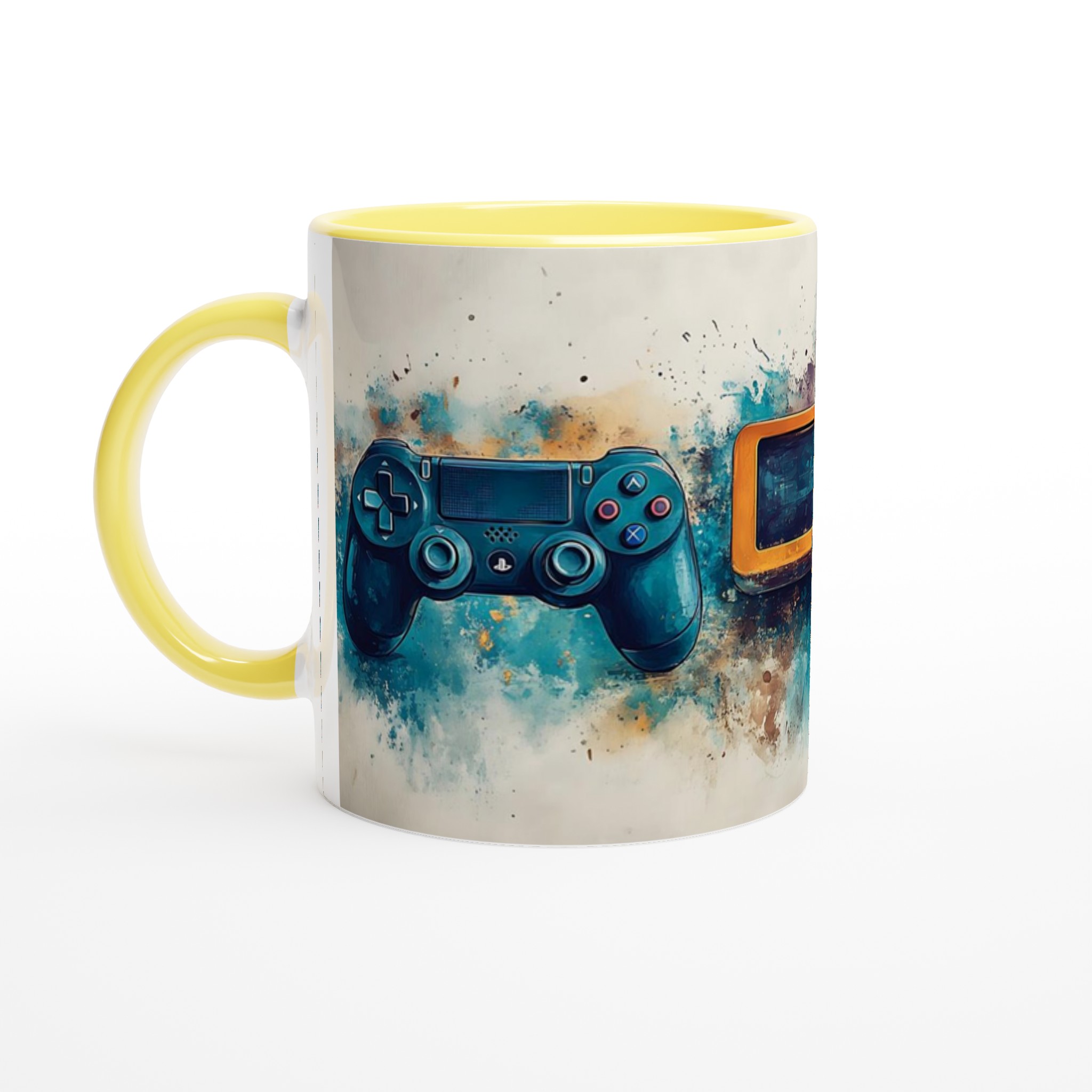 Retro Gaming Watercolor Mugg - Välj din favoritfärg och spela med stil! 3 0f735b16-d5c3-435e-bc22-c050b8d27481