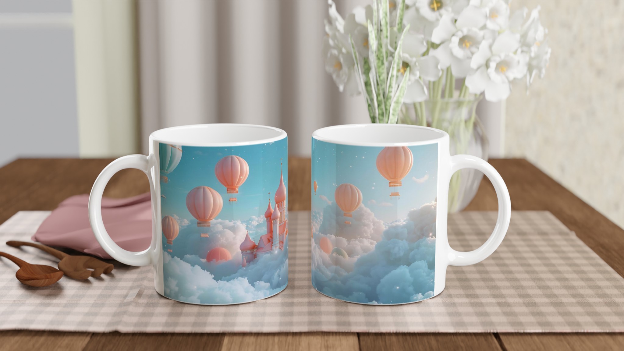 Drömresan 11oz Keramisk Mugg – Pastellrosa Slott bland Molnen, Välj din Färg! 10 0fd6ae69-66b0-4c4a-a0d5-a54fe7c18cac