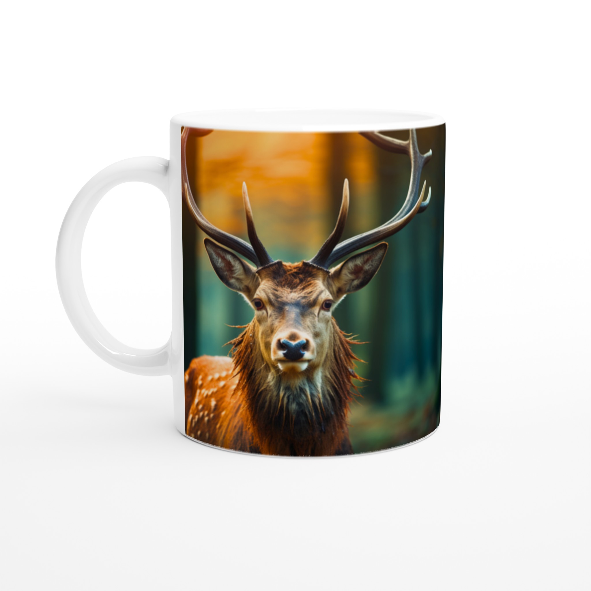 Majestätisk Kronhjort 11oz Keramikmugg – En bit vildmark till ditt kaffe, i ditt val av färg 1 102c0f83-c52c-42b9-85c3-a5ef87672ddd