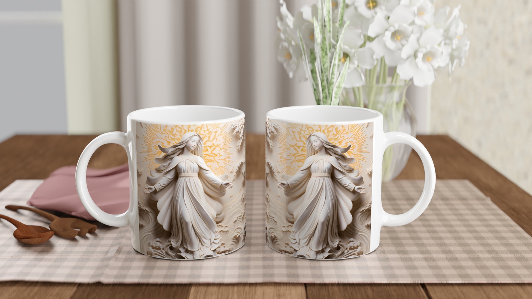 Sakral Harmoni 11oz Keramikmugg – Elegant Design med Gudomlig Aura i Flera Färger 10 1047dd8a-77d6-4603-9197-b071e28c1c2b