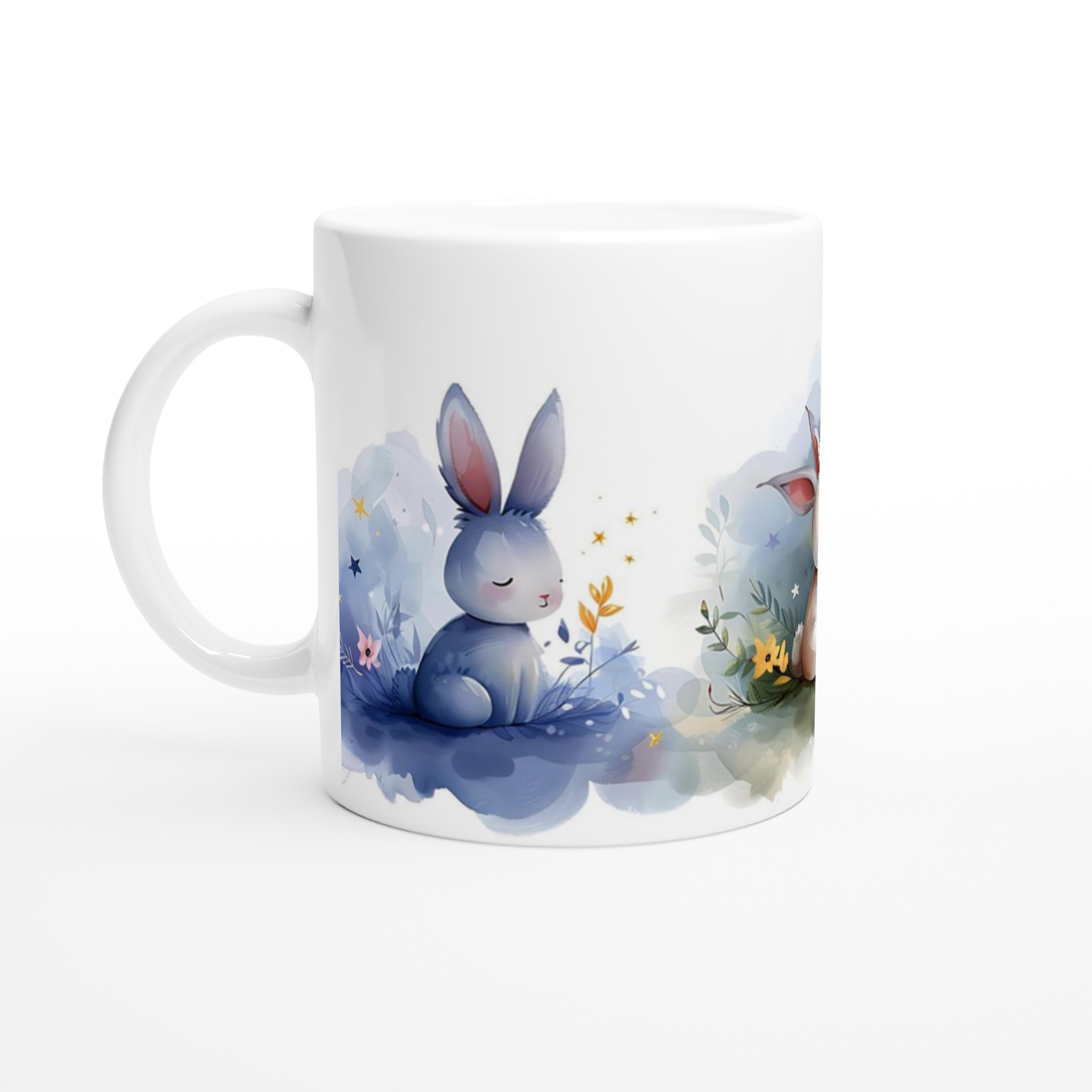 Magiska Kaniner Keramisk Mugg – Drömsk Akvarelldesign i Flera Färger 1 1047dfe9-ee1b-4bb4-8519-9c614a87a8bf