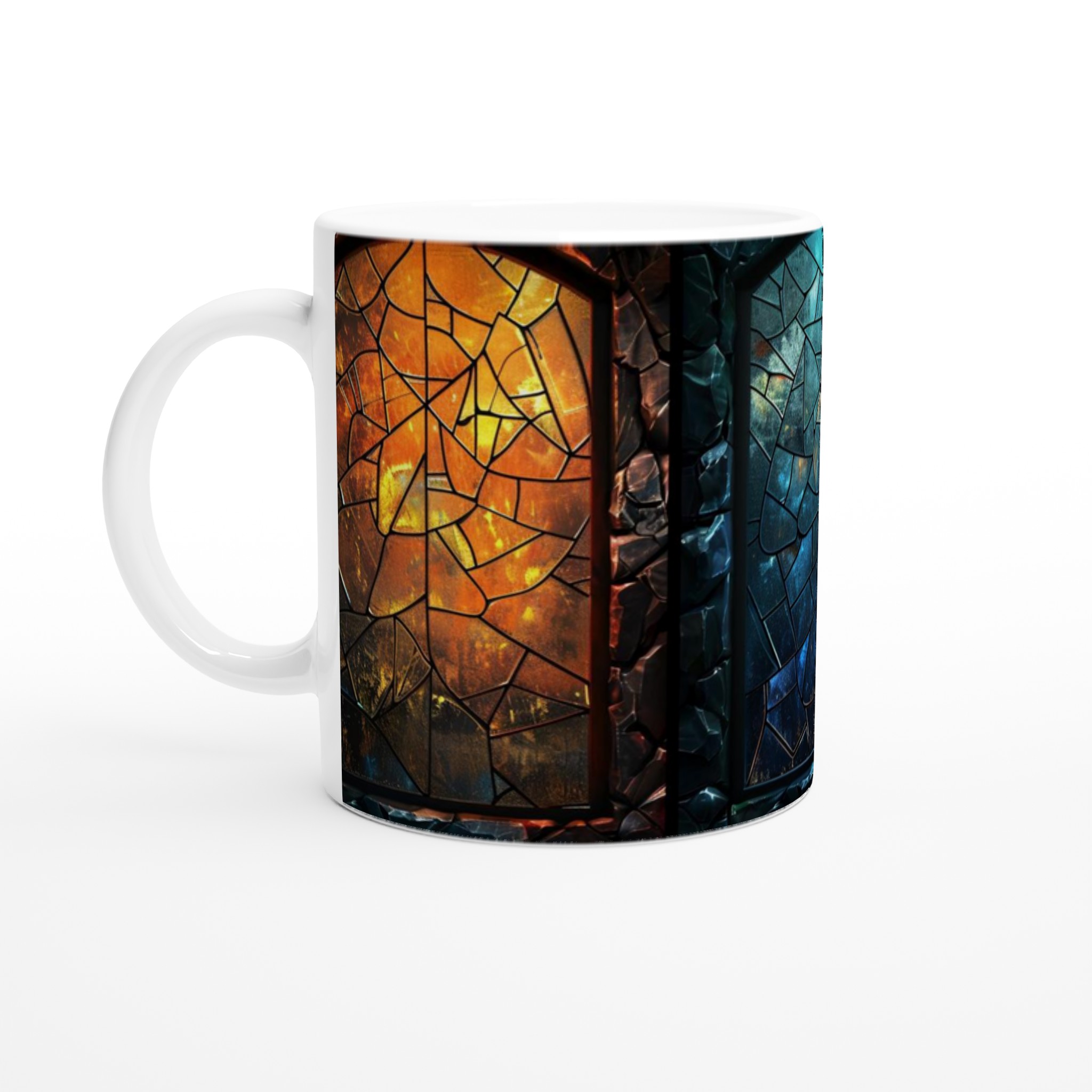 11oz Premium Keramisk Mugg med Väljbar Färgglad Glasdesign – Vit, Gul, Rosa och Fler 1 10eb1884-dc27-44bc-af29-cb3376d53baa