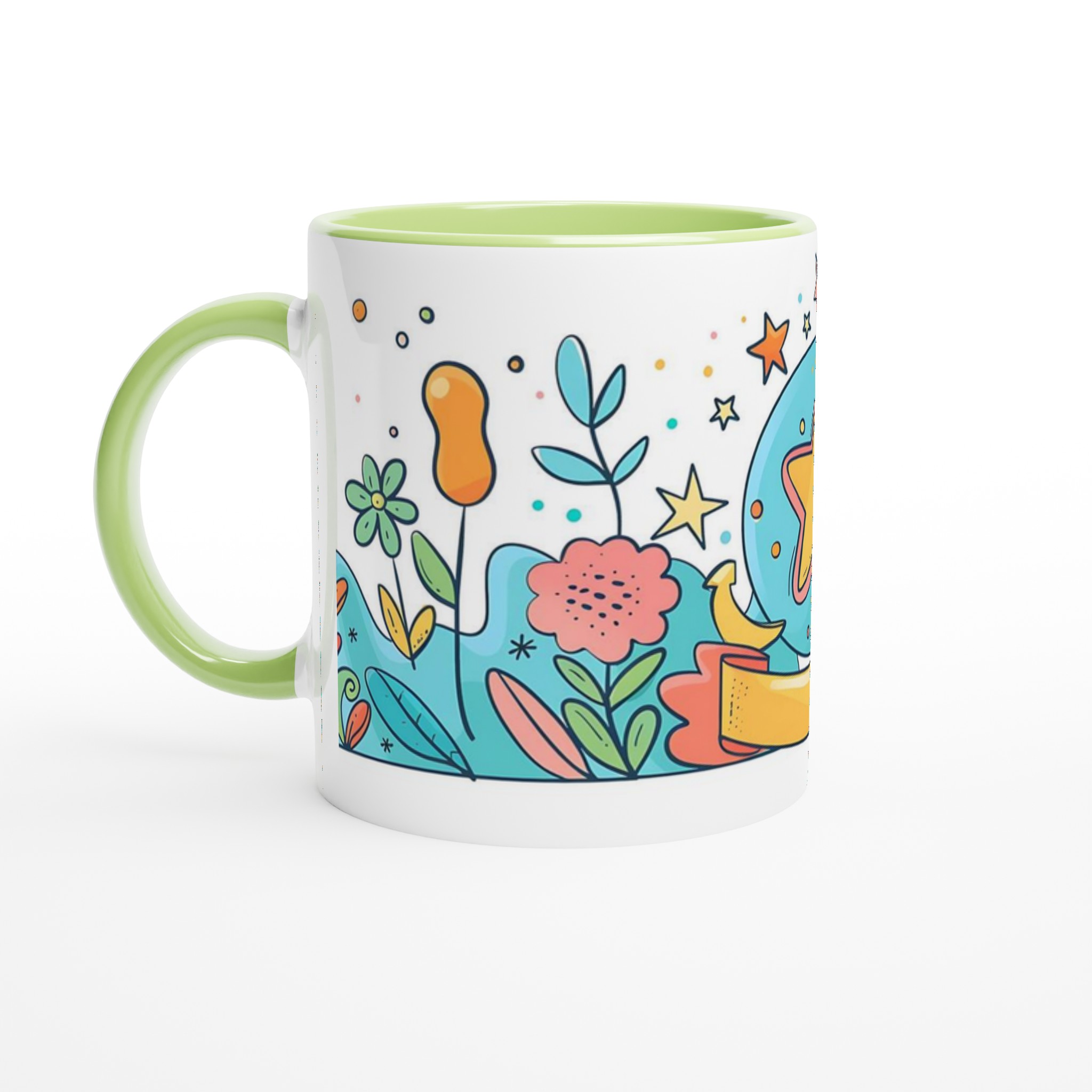 Färgsprakande Stjärndesign Mugg – 11 oz Keramikmugg i ditt val av 7 Livliga Färger 3 1164a933-b645-476a-849f-7f199e32d97f