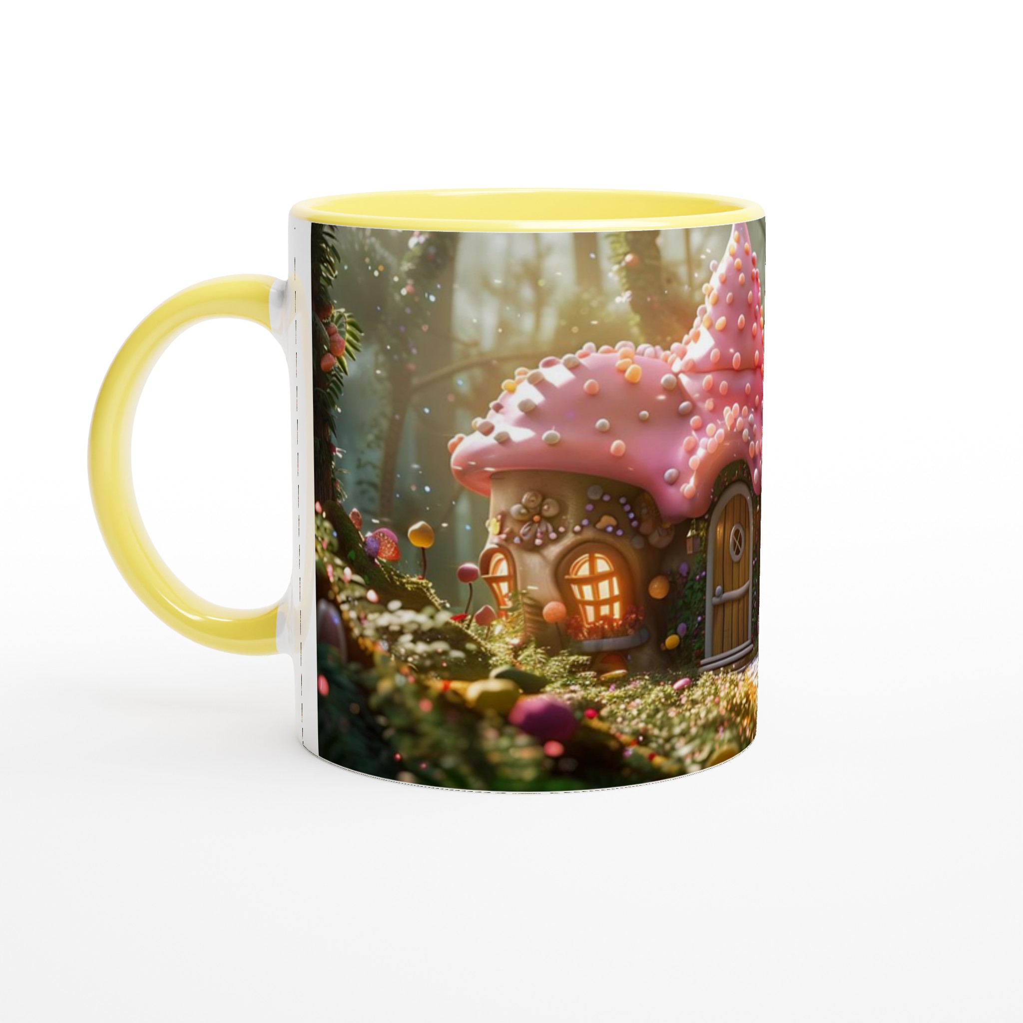 Fairy Tale Candy House Mugg – Drömsk Design i Livfulla Färger, 11oz Keramik 5 11756566-3a95-4b99-b6b8-163acfab85a2