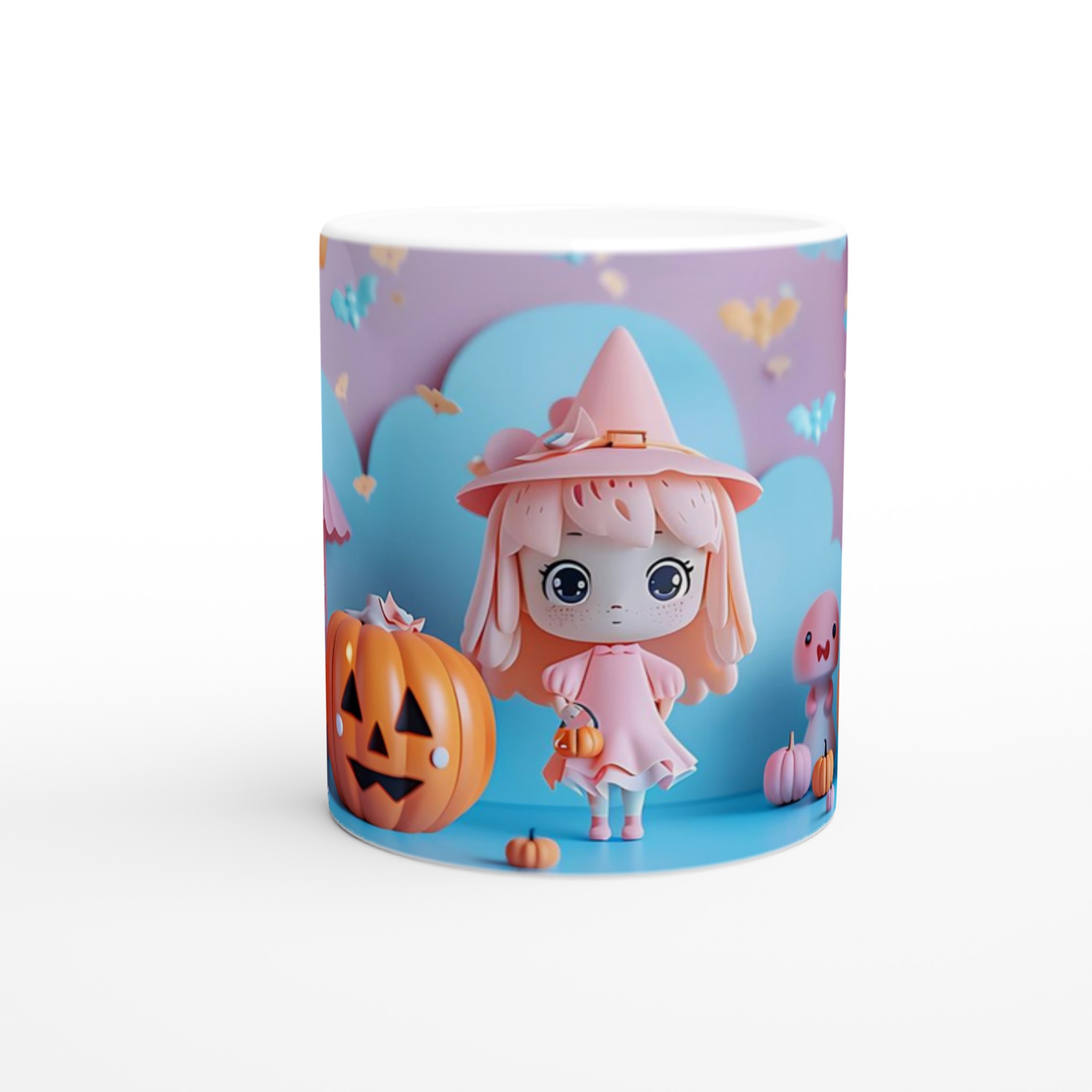 Pastel Halloween Mugg – Söta Pumpa- och Häxmotiv i 11oz Keramik, Välj Bland 7 Färgstarka Nyanser! 8 1175f6bd-a5e9-4ab5-9d65-f5ac236170ef
