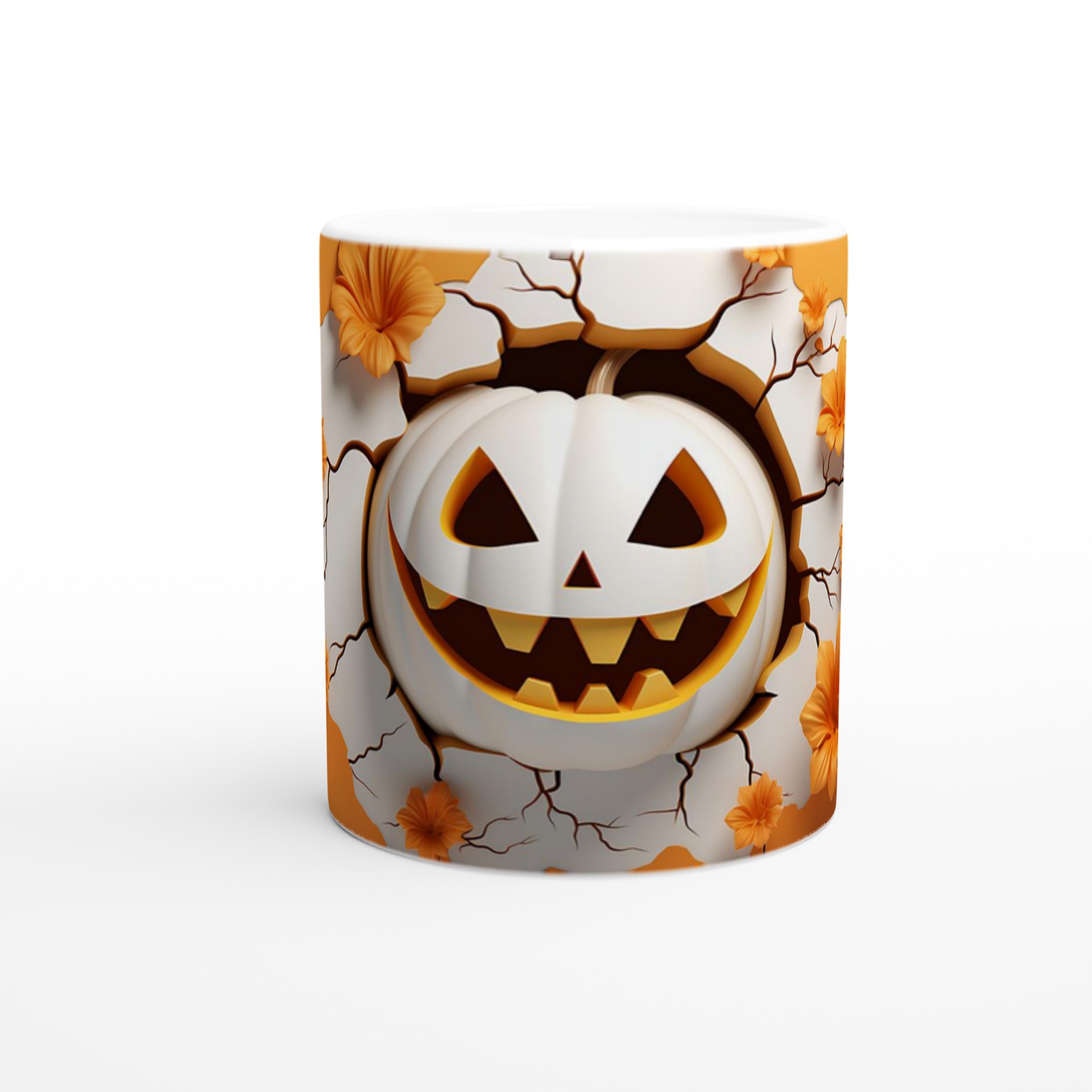 Busig Halloween Mugg – Vit Keramikmugg med Skrämmande Söt Pumpa 8 11fb1670-5357-48d6-9b88-2b3e4bf99b03
