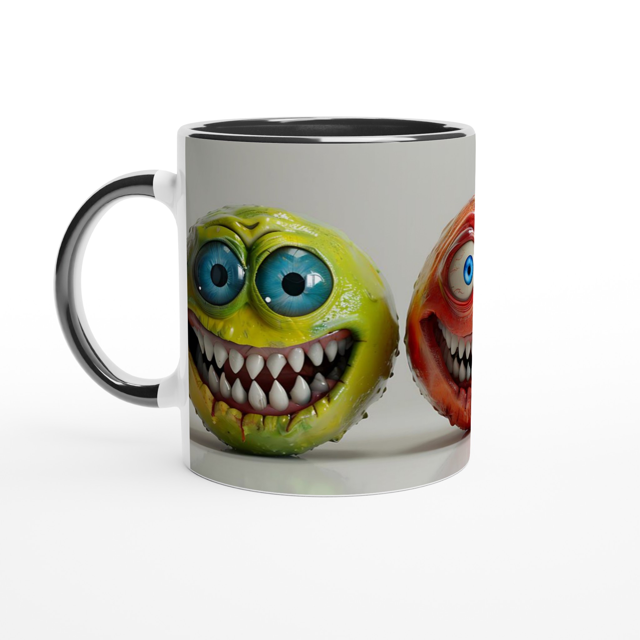 Skräckinjagande Smil: 11oz Keramisk Mugg med Livfullt Monsteransikte – Välj din Färg! 2 1206fefb-8724-45a0-a495-559ce419ca19