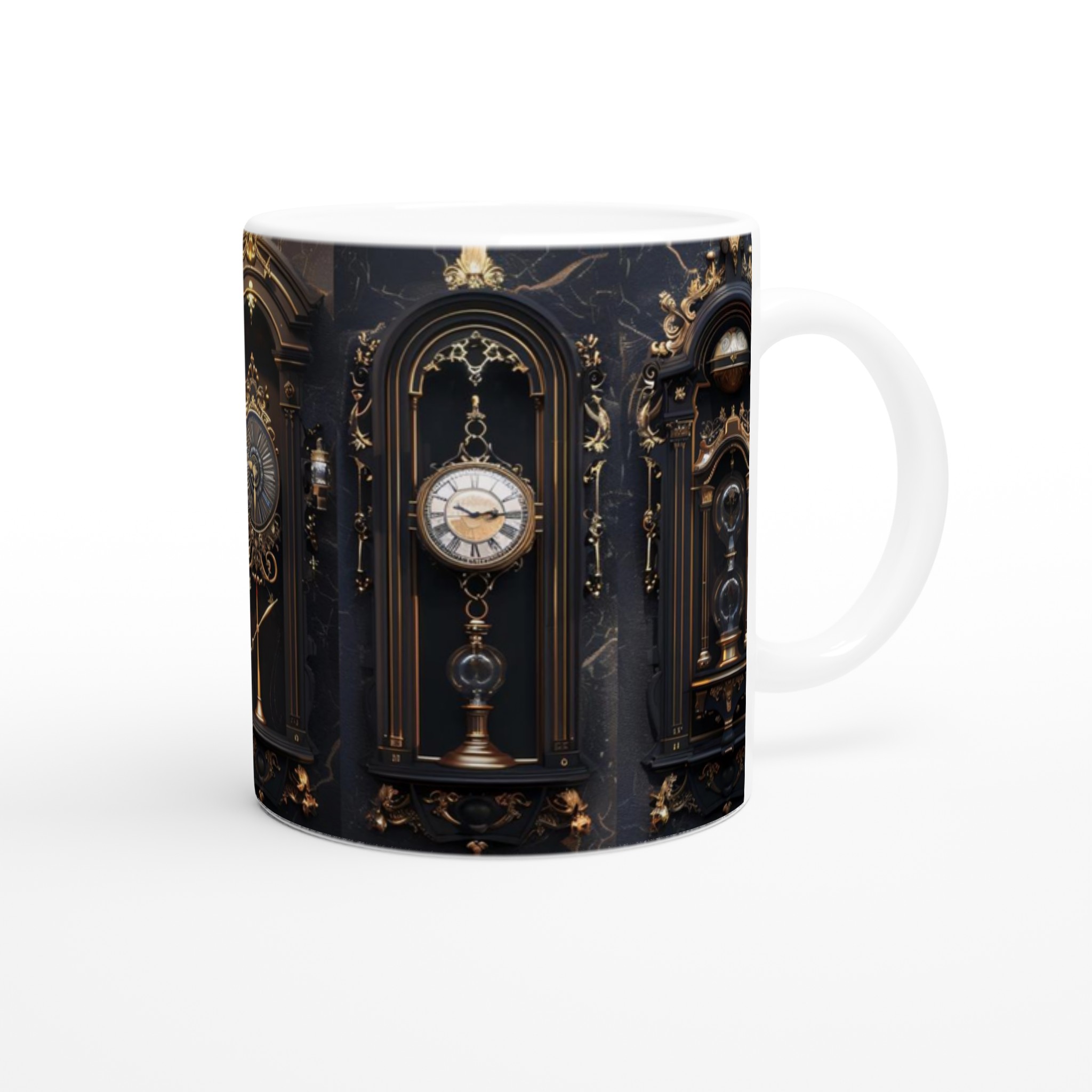 Tidlös Elegans 11oz Keramikmugg – Gyllene Barockdesign för Din Kaffepaus, Välj Din Färg! 9 12760d75-0bad-453f-b316-4c30dac0b0da