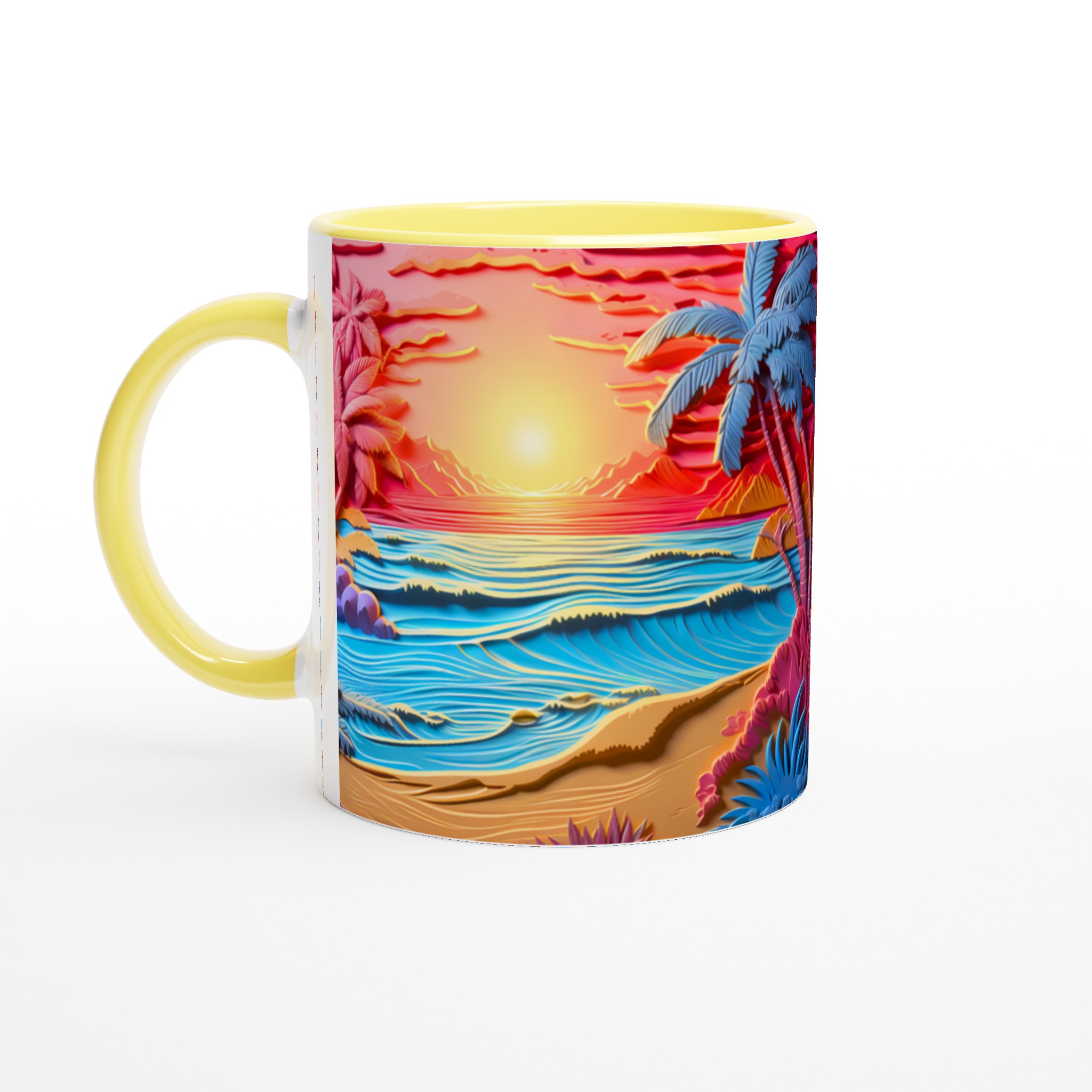 Tropisk Drömsolnedgång Mugg – 11 oz Keramikmugg i Levande Färger 5 12b66417-e3b7-4fd5-bafa-cbb69e9be1a7