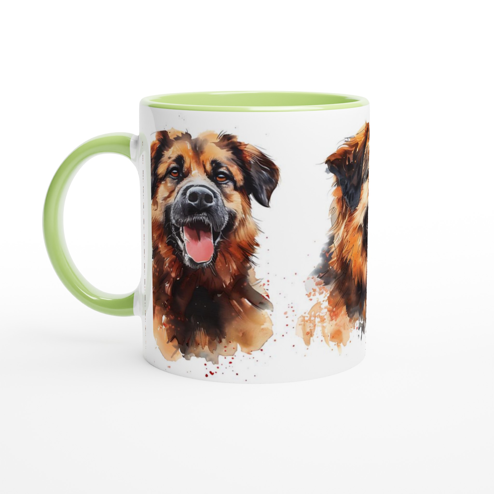 Vår Vattenskyddade Keramikmugg - Med Tre Målningar av en Glad Hund, Perfekt för Hundälskare, Välj Din Favoritfärg! 6 12be9492-0105-49d1-9cdd-ada8932dceca