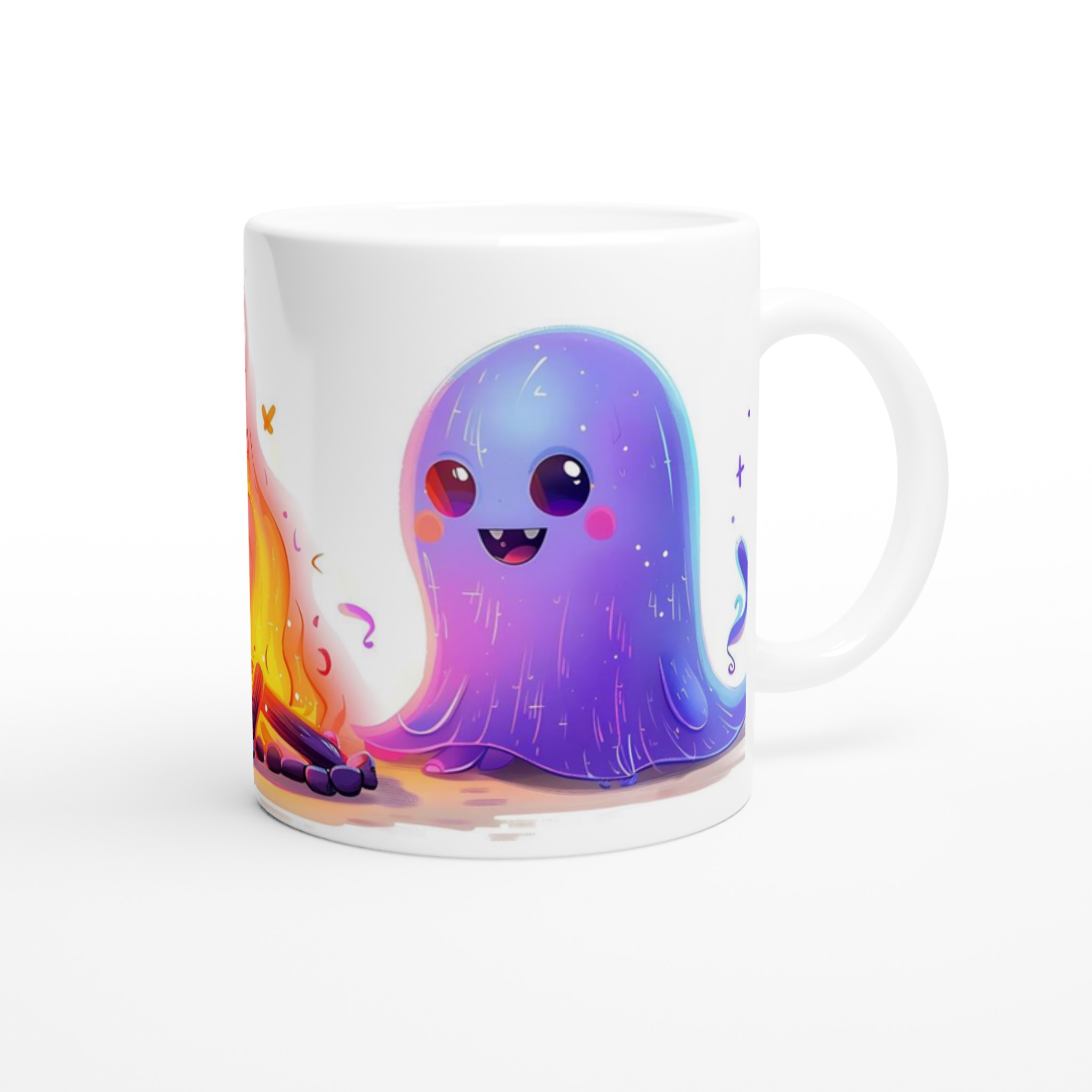 Mysiga Spökkompisar vid Lägerelden - 11oz Keramisk Mugg för Roliga Stunder 9 12c87e34-ddd8-4ac3-8b7f-2d8d4cb97bad