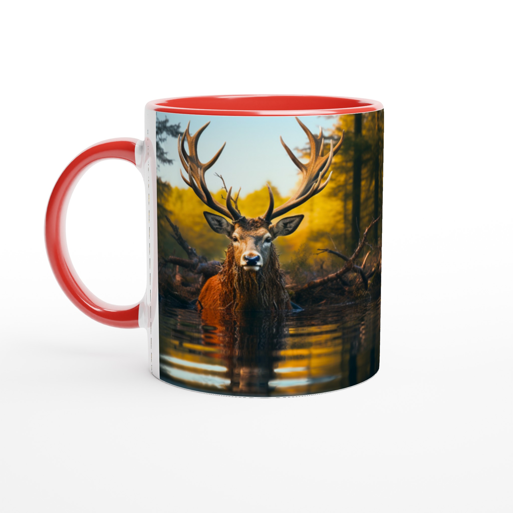 Majestätisk Älghorn Mugg – Vildmarksdesign i Valfri Keramikfärg 2 12d32dcb-3066-4bad-bc01-e96a861c44d1