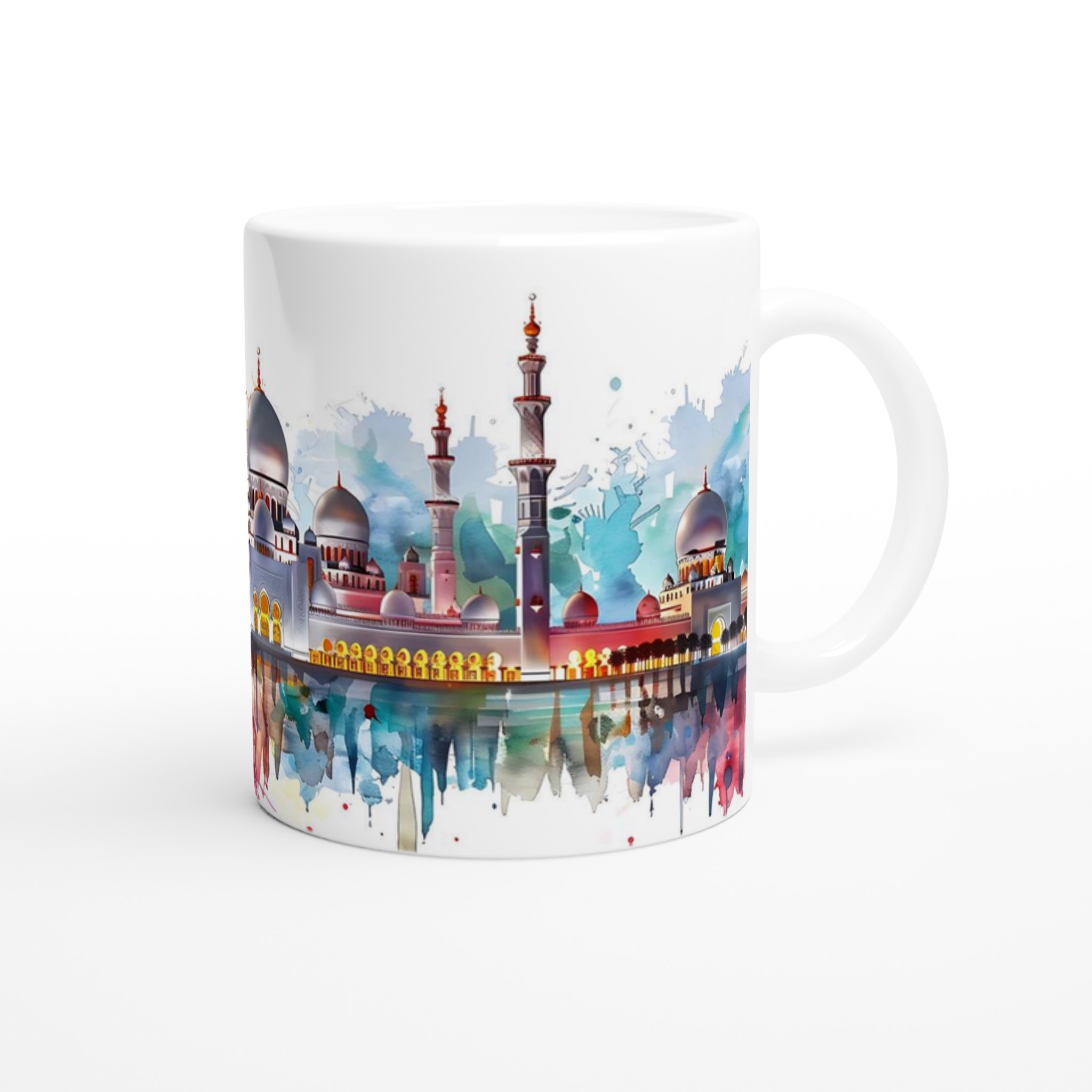 Mångfärgad Orientalisk Arkitektur 11oz Keramisk Mugg – Konstnärligt Tryck & Hållbar Kvalitet 9 12f26074-363f-4e1d-b643-29bb572fefd5