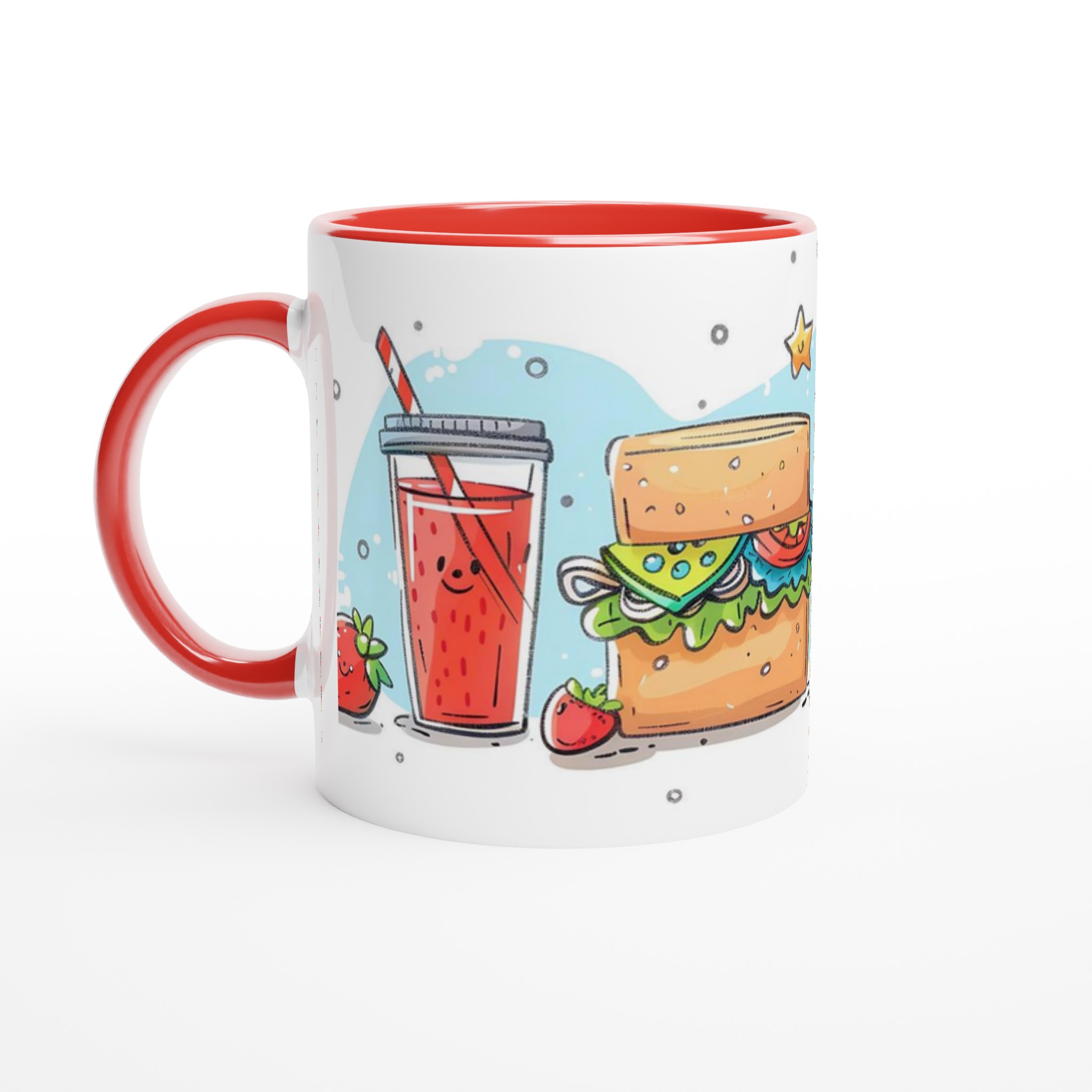 Söt Fika Vänner Keramikmugg – Glada Måltider i Pastell – 11oz Personlig Kaffekopp 2 13a71d14-f7ee-4ae1-8cd4-1b5e8ce96900