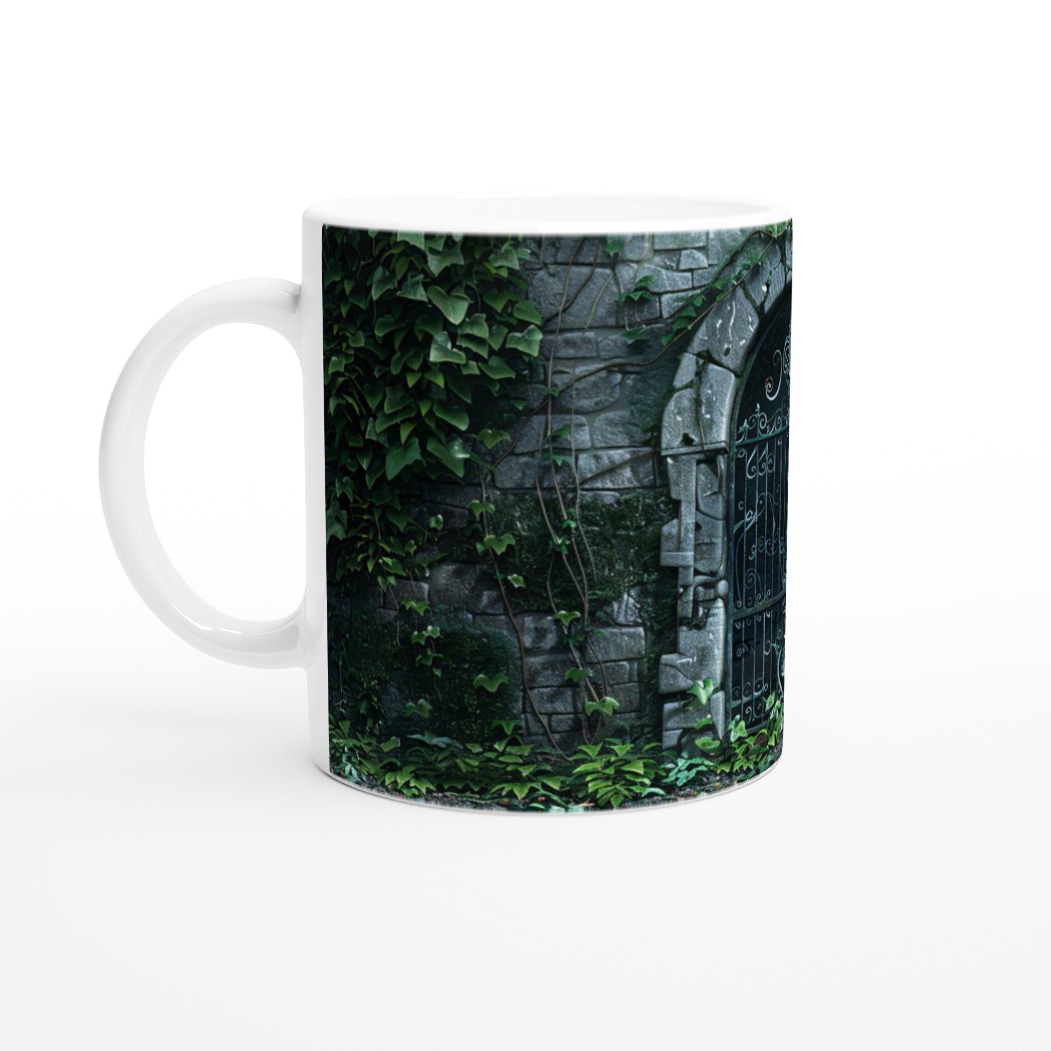 Mystisk Grind Keramikmugg - Skogsgrön Ivy Design, 11oz Favorit i Flera Färger 1 13f2c155-e5fb-4702-b948-144e707c0b17