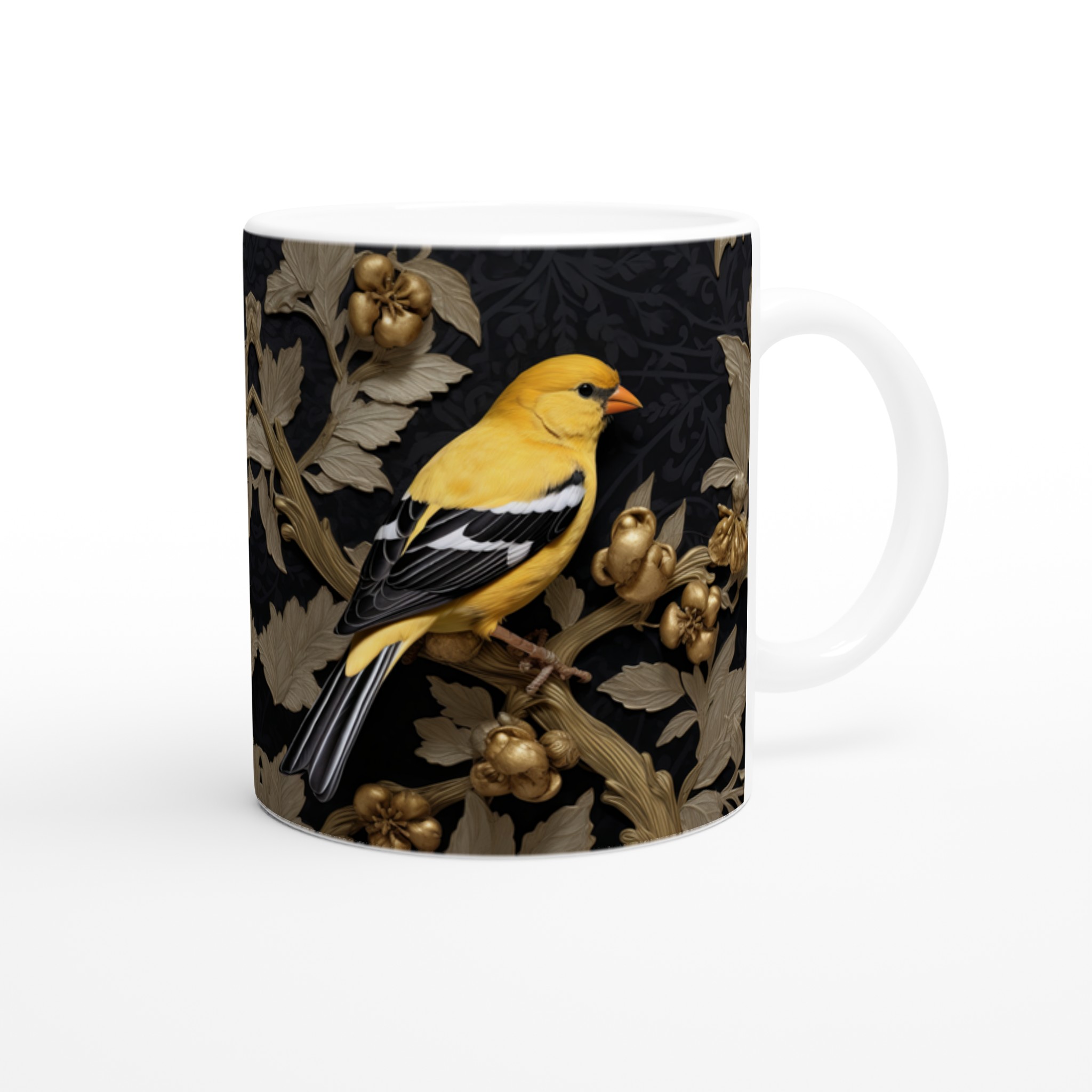 Guldfågel Lyxmugg – Konstnärlig Keramisk Kaffekopp med Exklusiv Fågeldesign, Välj din Färg! 9 14160aea-2722-4375-9f39-34f66e50c5c9