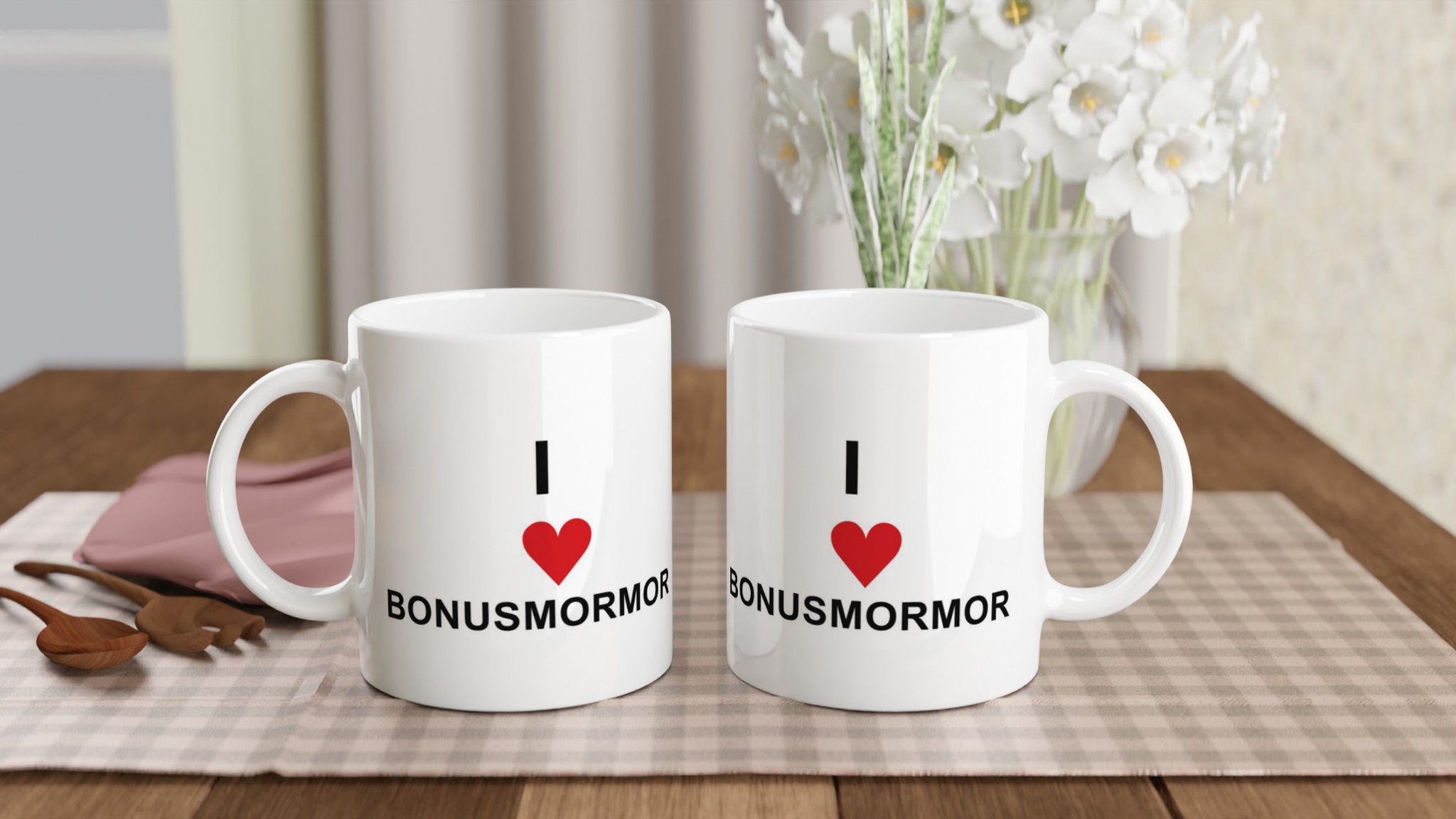 I Love Bonusmormor – 11oz Keramisk Mugg för Kärleksfulla Stunder, Välj bland 7 Färgstarka Nyanser 10 1423816b-2706-4ff6-882d-e95f4f02a602