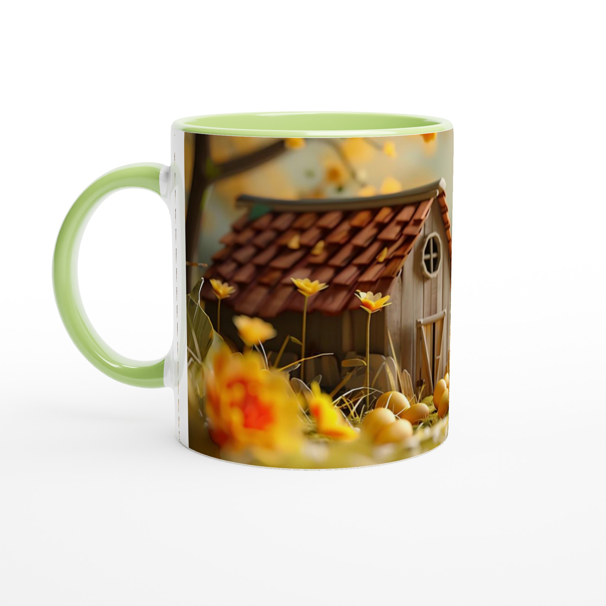 Påskens Charm: Söt kyckling & Ägg Keramisk Mugg – 11oz Kaffekopp i ditt färgval 3 144915cb-9bd5-487b-aae9-8cb09a60b818