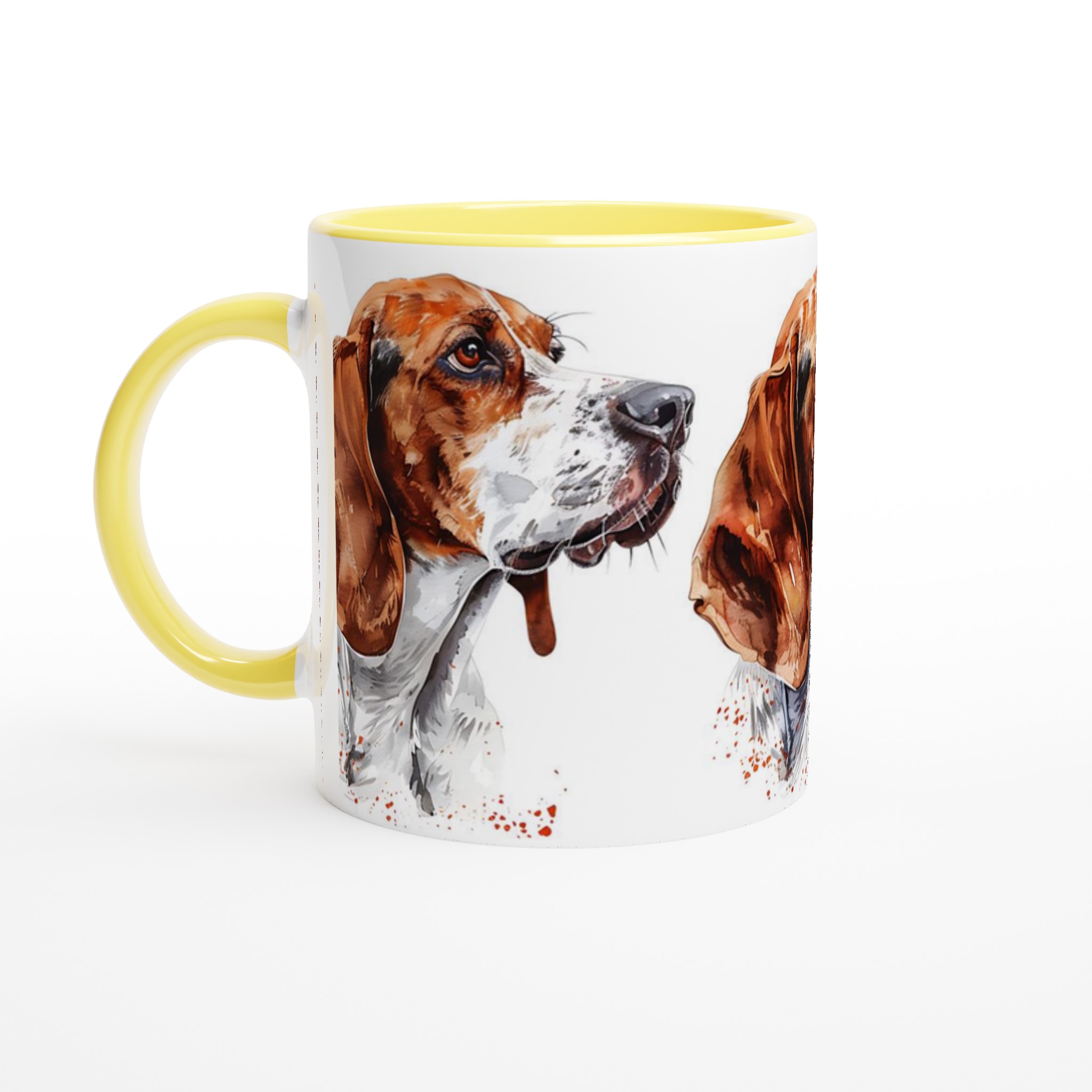 Basset Hound Akvarellmugg – Konstnärlig Hundporträtt för Kaffeälskaren, Välj bland 7 Färger 3 14714314-0db9-40f8-8511-57fe99f16797