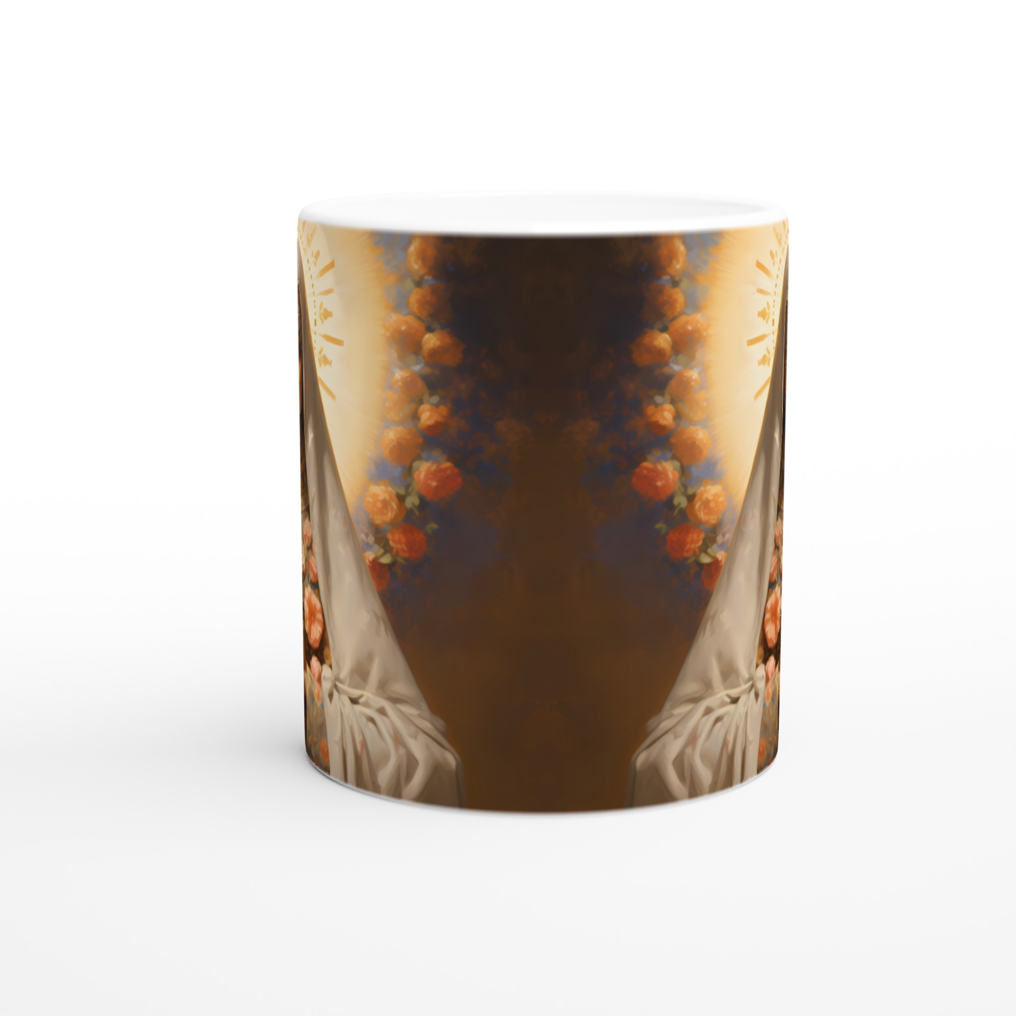 Madonna of Flowers 11oz Keramisk Mugg – Konstnärligt Tryck, Välj Din Färg! 8 14c51d5d-a74e-4dbb-a2ff-410bdfbda253