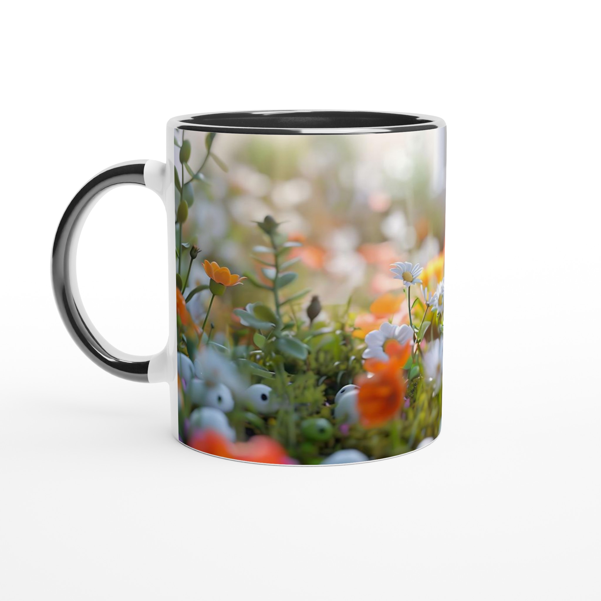 Söt Spöke Blomsteräng 11oz Keramisk Mugg – Välj bland 7 Livfulla Färger 7 14daf24f-8619-4158-a0fd-f9b9c3d78b1b