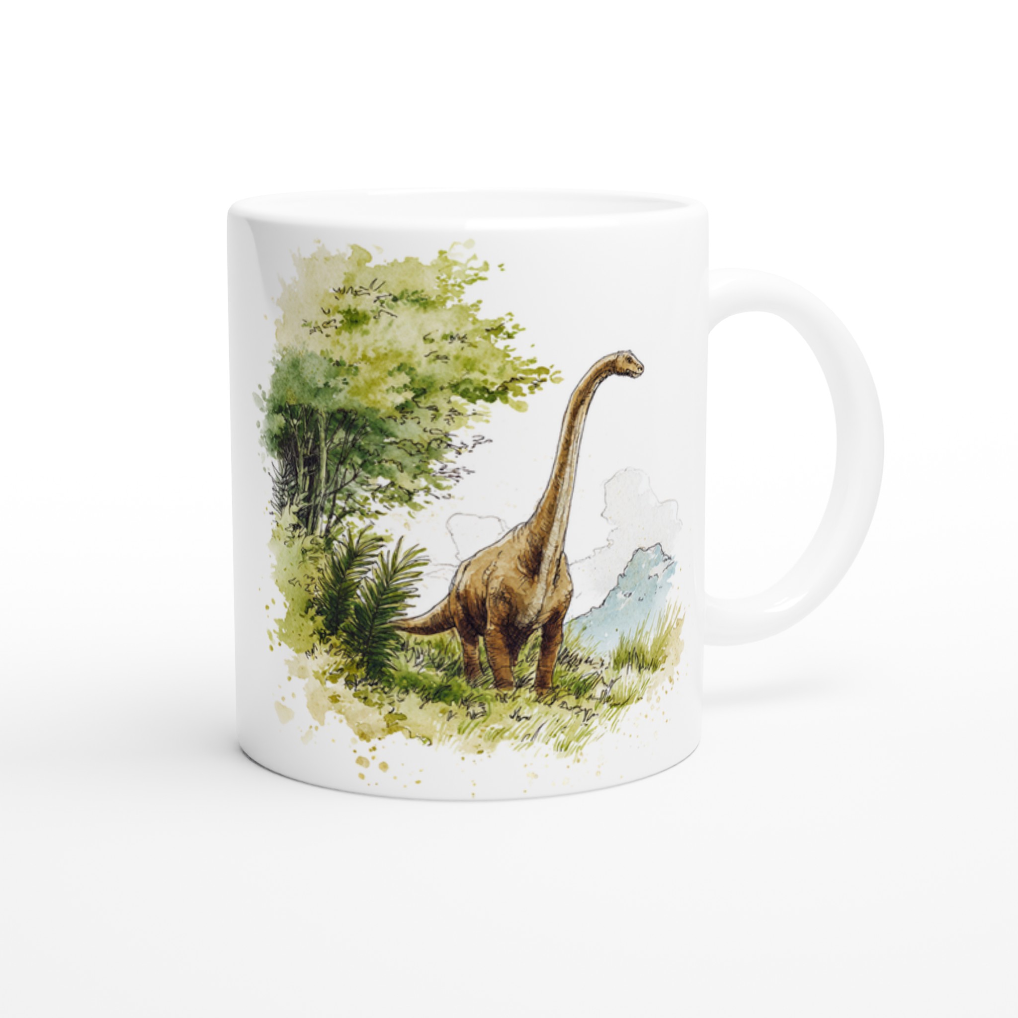 Brontosaurus Vattenfärg Mugg - Geologisk Charm i Sju Färger 9 14ff6ced-d811-4a33-8c17-ba7e5a043634