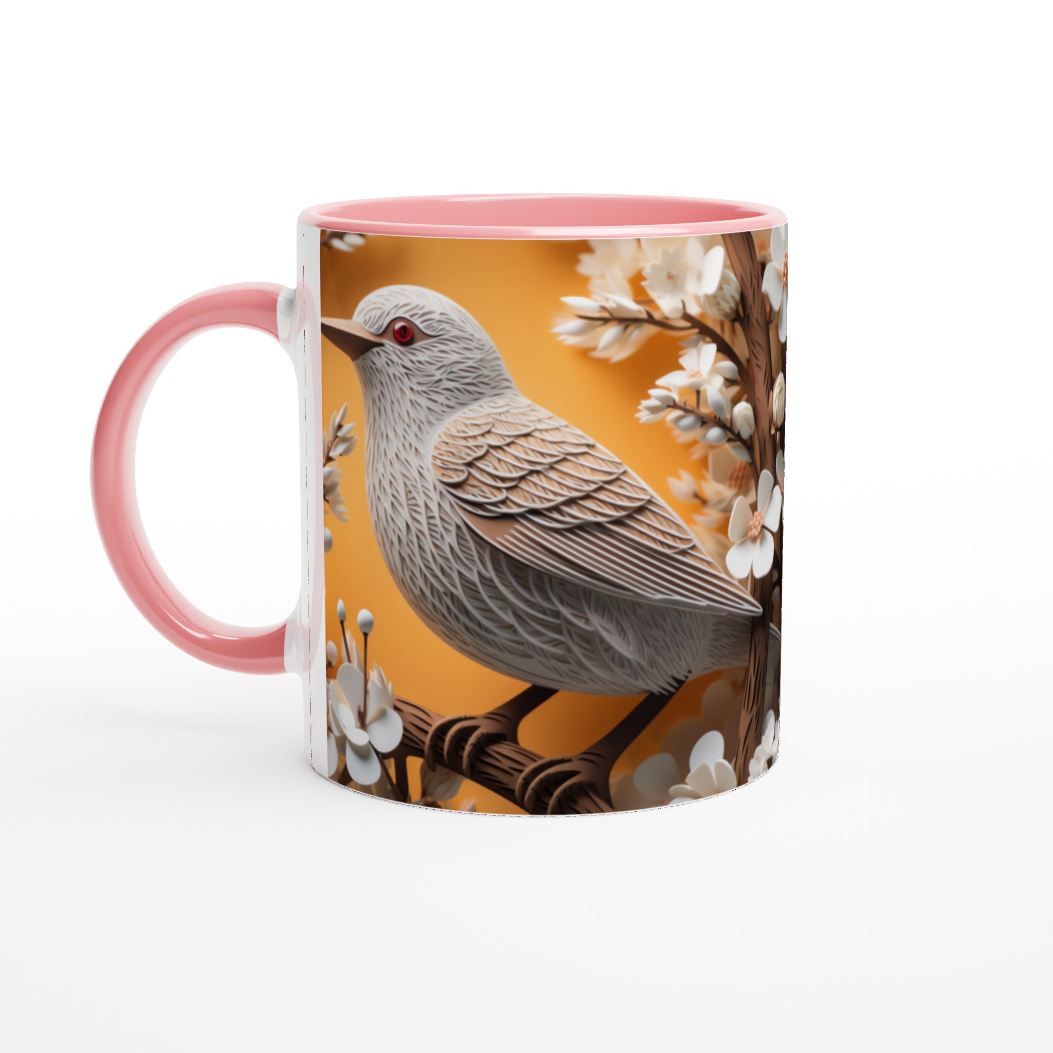 Konstfull Fågel & Blomma 11oz Keramisk Mugg – Välj bland 7 Livfulla Färger för Din Perfekta Kaffestund 6 150ffcaa-16ce-4f89-a4f0-507f8f4f45a8