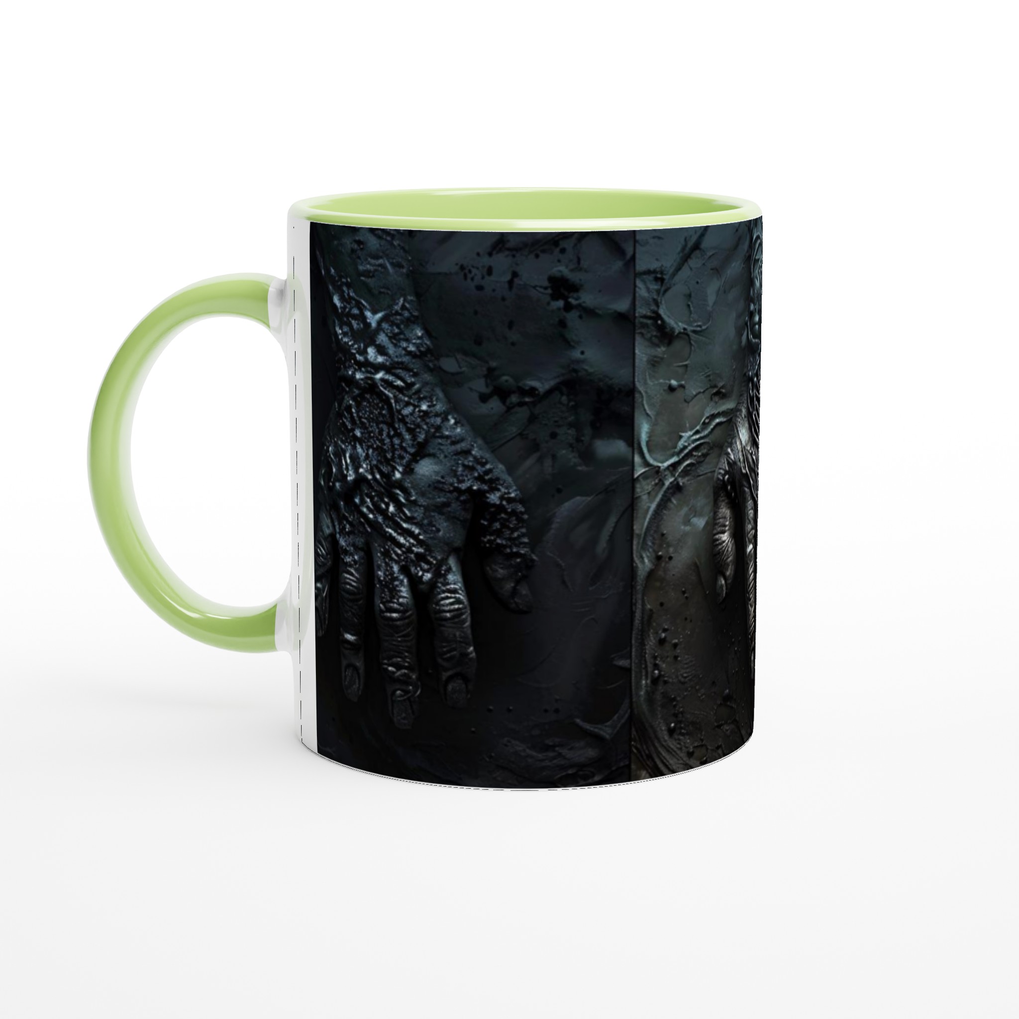 Abstrakt Mörk Energi Keramisk Mugg - 11oz Konstnärlig Design i Valfri Färg 3 1546afda-e5a7-4da4-a04e-faf90075a24a