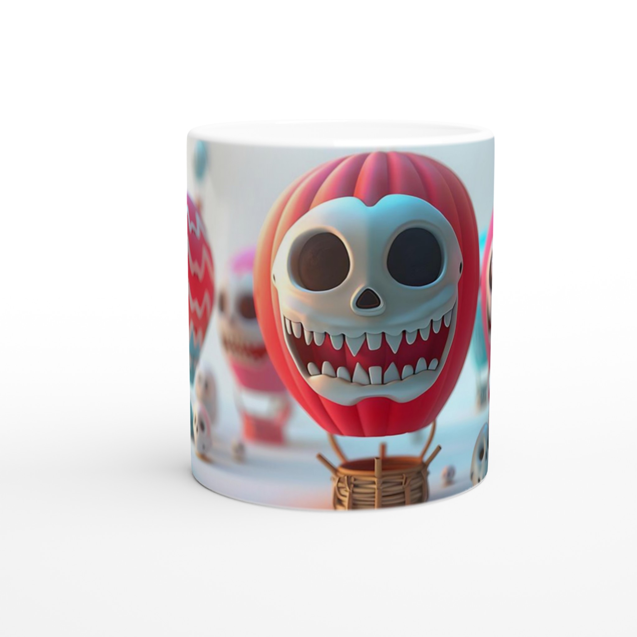 Skellettballong 11oz Keramisk Mugg – Färgglad Halloween eller Fest Favorit 8 1586917e-8164-46b1-a6e2-c4cea553bcf2