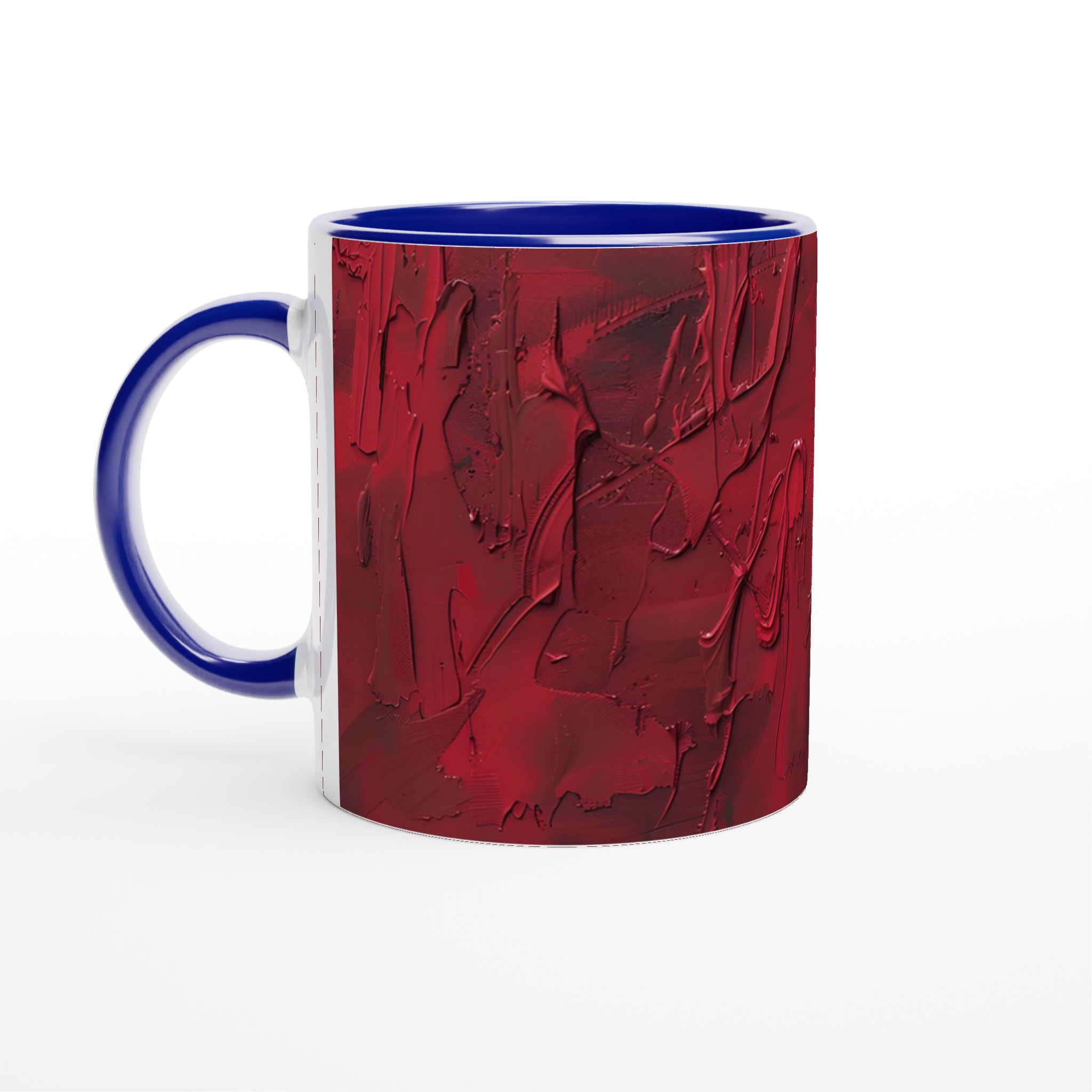 Abstrakt Passion: Röd Konst Basketboll – 11oz Keramisk Mugg i Valfri Färg 4 161d8d6e-b69c-4a7f-8d8c-0fb7d0cd8445