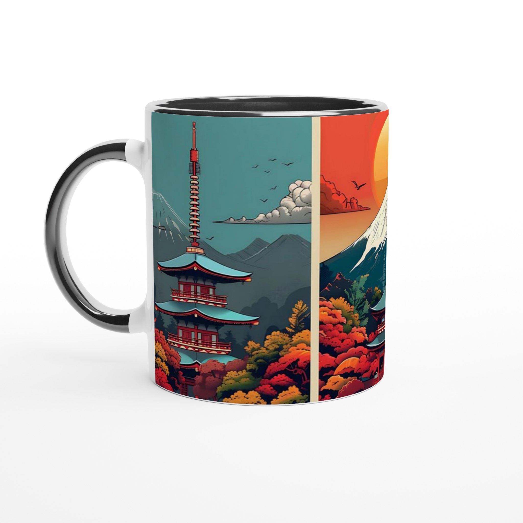 Japansk Tempelkonst Kaffemugg – Färgstark Keramik med Fjärran Östern Inspiration, Välj din Färg! 7 16669a37-2a7d-4bf2-89e4-942ef59793fa