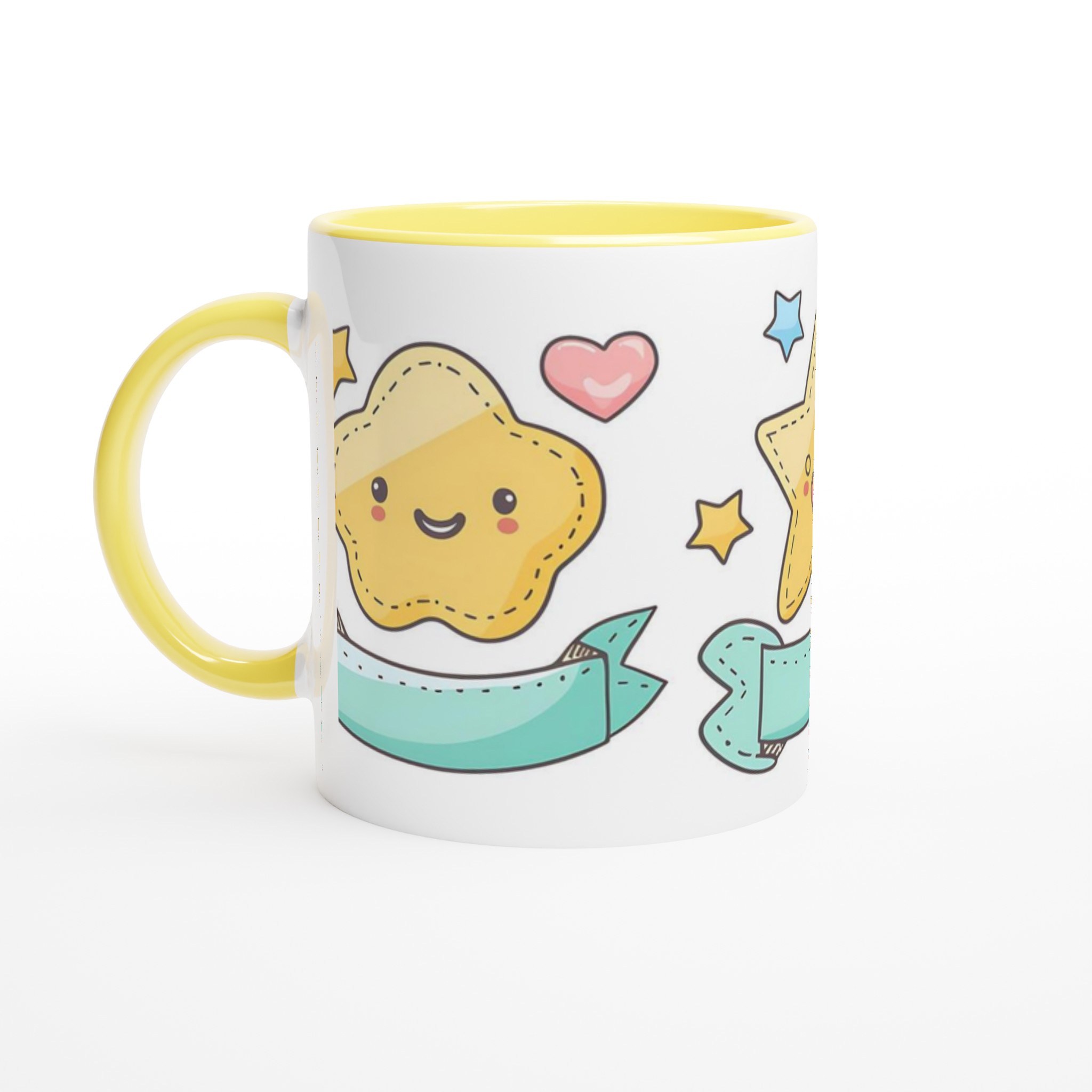 Kawaii Stjärna Keramikmugg - Söt Design & Levande Färger, 11oz 5 16c41d2b-e763-4e1c-a51a-4a698f7570aa