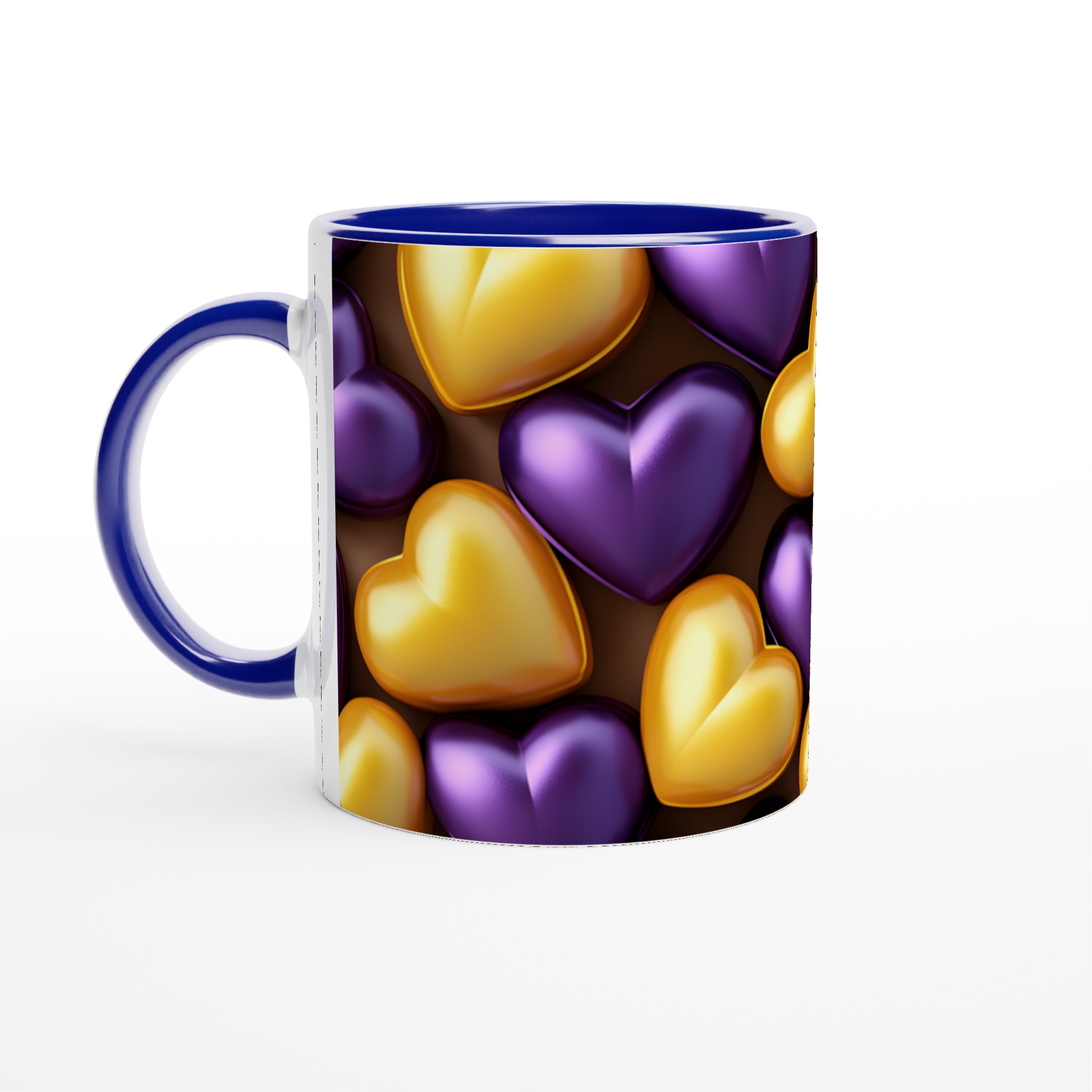 Kärlek i Guld & Lila: Premium Keramikmugg - 11oz, Välj Din Favoritfärg! 4 171c6d0b-560e-4c5c-841f-d83326e8f04f