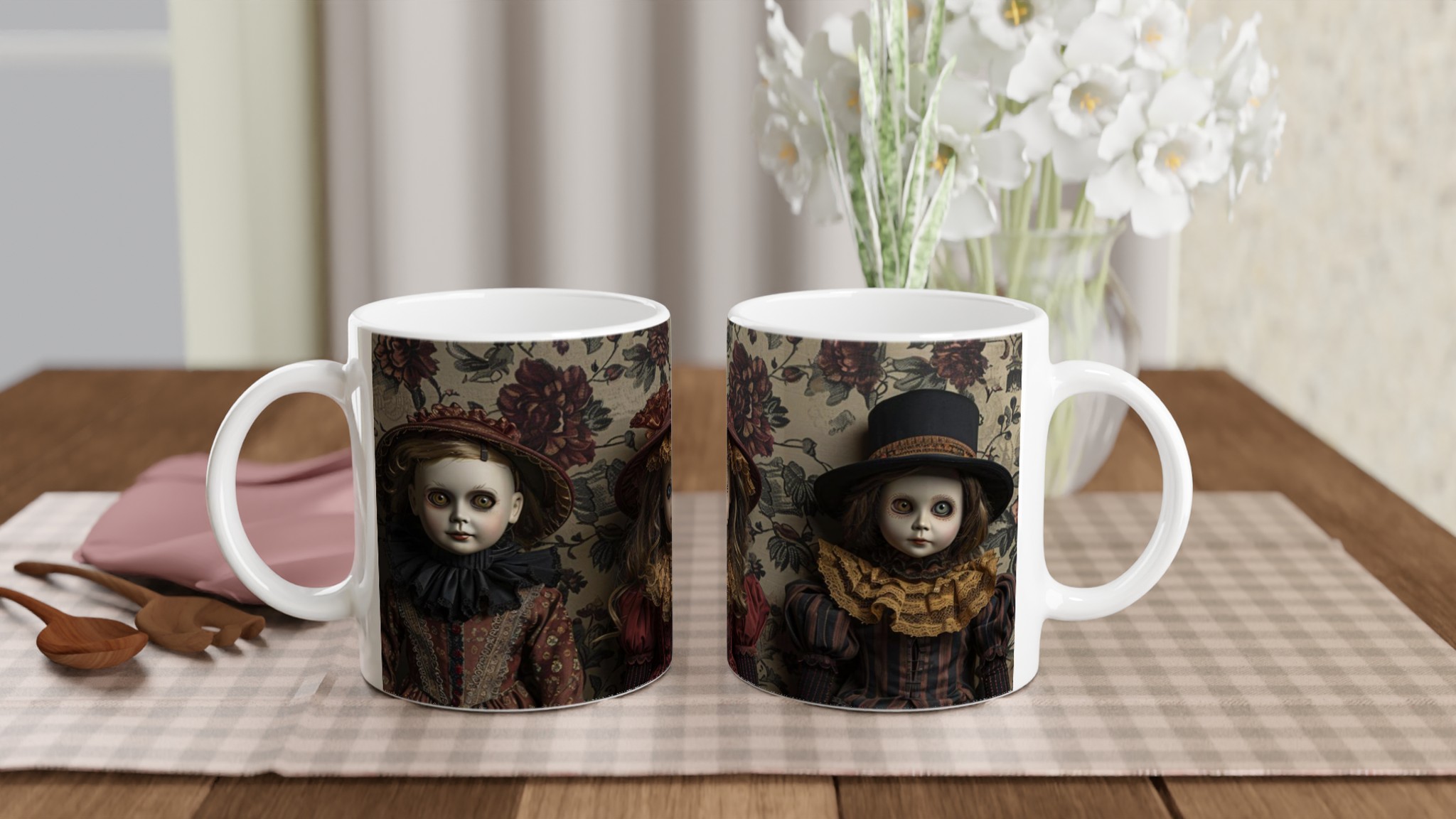 Victorian Charms: Unikt Tryck Keramikmugg – Välj bland 7 Förtrollande Färger 10 172bea6f-d4b9-48e3-adb2-f08d9c01b602