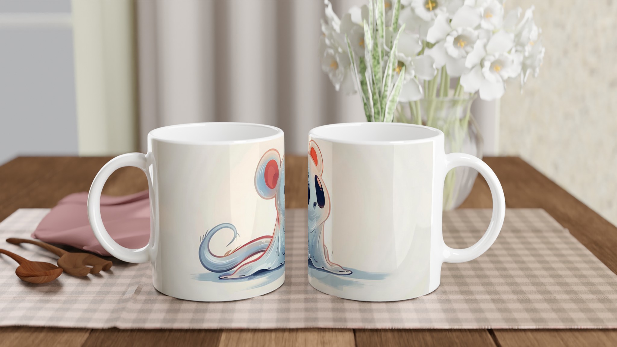 Söt Spökmus Keramikmugg - Skrämmande charmig kaffestund i valfri färg 10 1733c497-e73d-4d84-aaf4-c7228c08ea8b