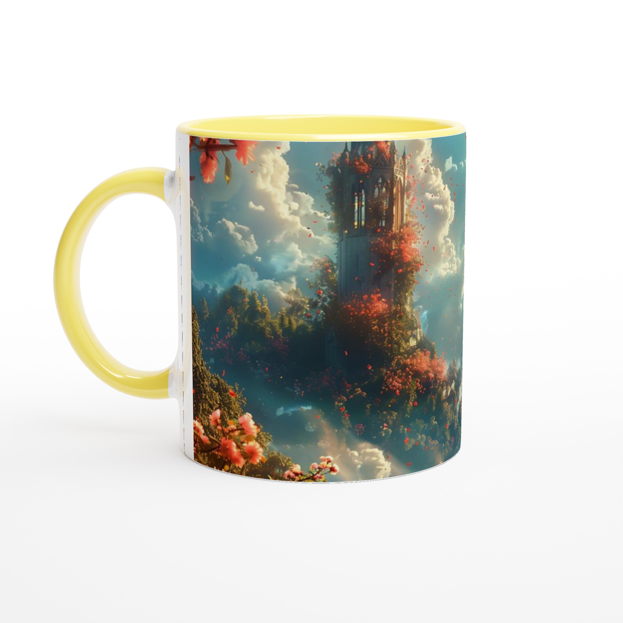 Magisk Blomstertorn Keramisk Mugg - 11oz Kaffemugg i ditt val av färger 5 17a86646-3c85-45c1-bf52-c78ff6b82621