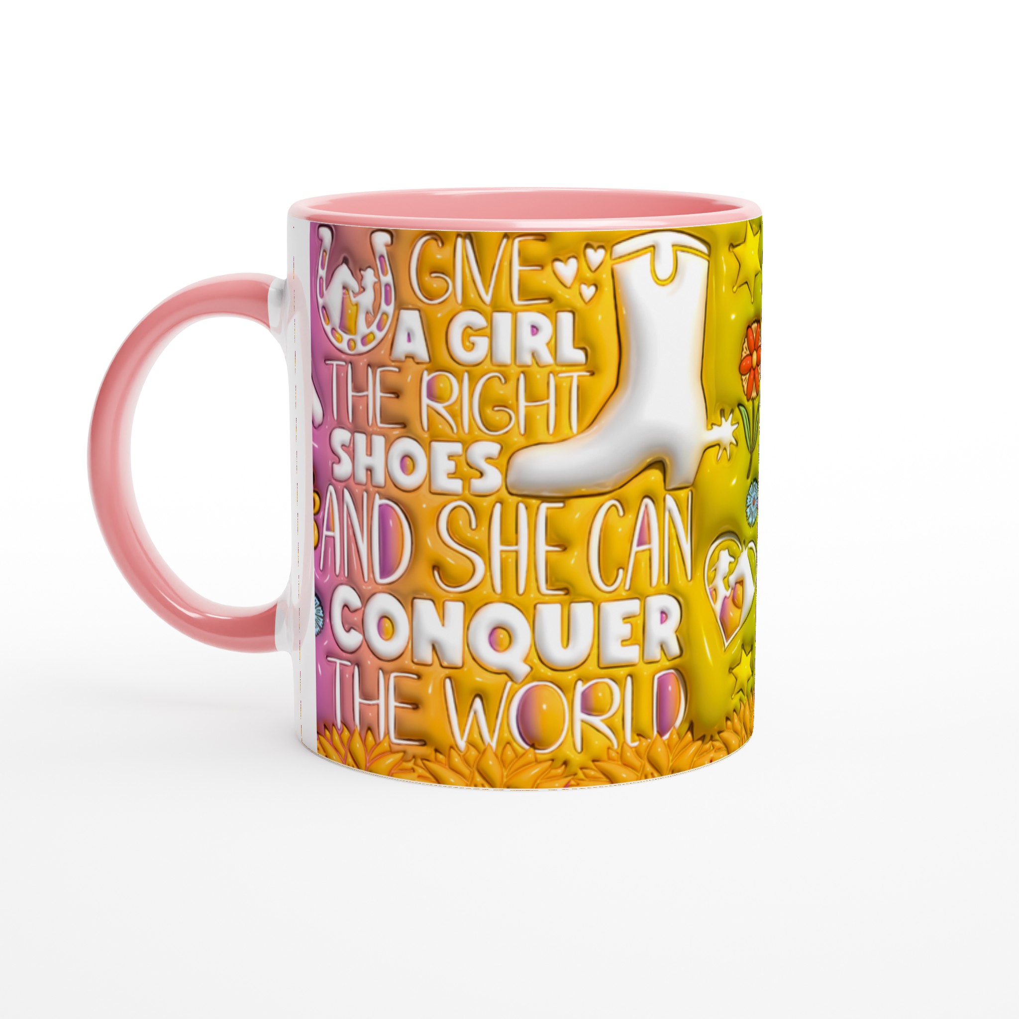 "Conquer the World" Western Chic Mugg – Inspirerande Keramikmugg i Klara Färger 6 17c1c3a0-1232-4aa7-b4a3-4f734a675707