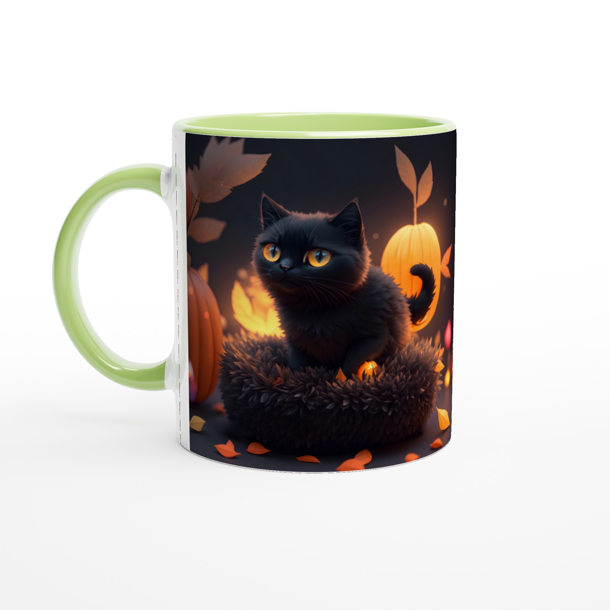 Mystisk Svart Katt Keramikmugg - Höstmys i Valfri Färg, 11oz 3 17d9d823-1482-4947-8d78-e49633f8ec51