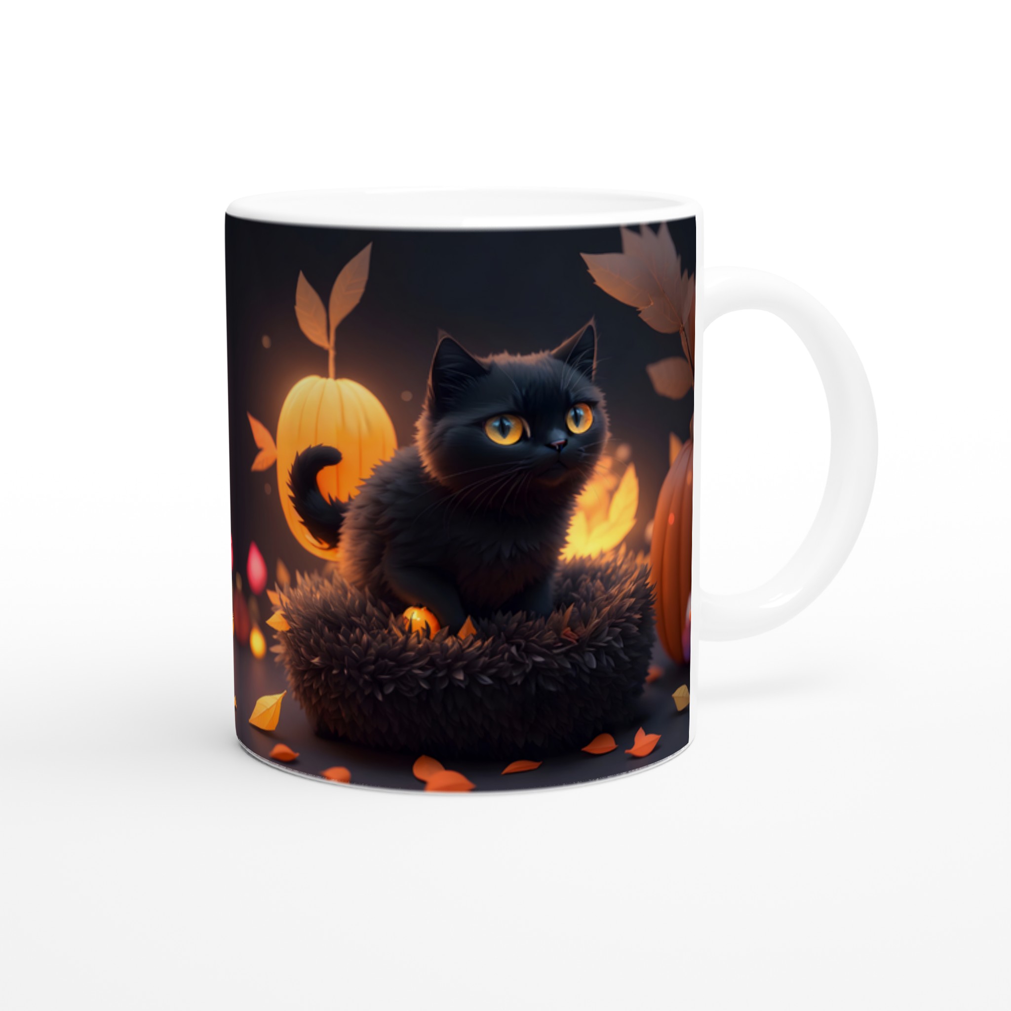 Mystisk Svart Katt Keramikmugg - Höstmys i Valfri Färg, 11oz 9 17f05a6d-78bc-4043-b432-a7d33cae1b29