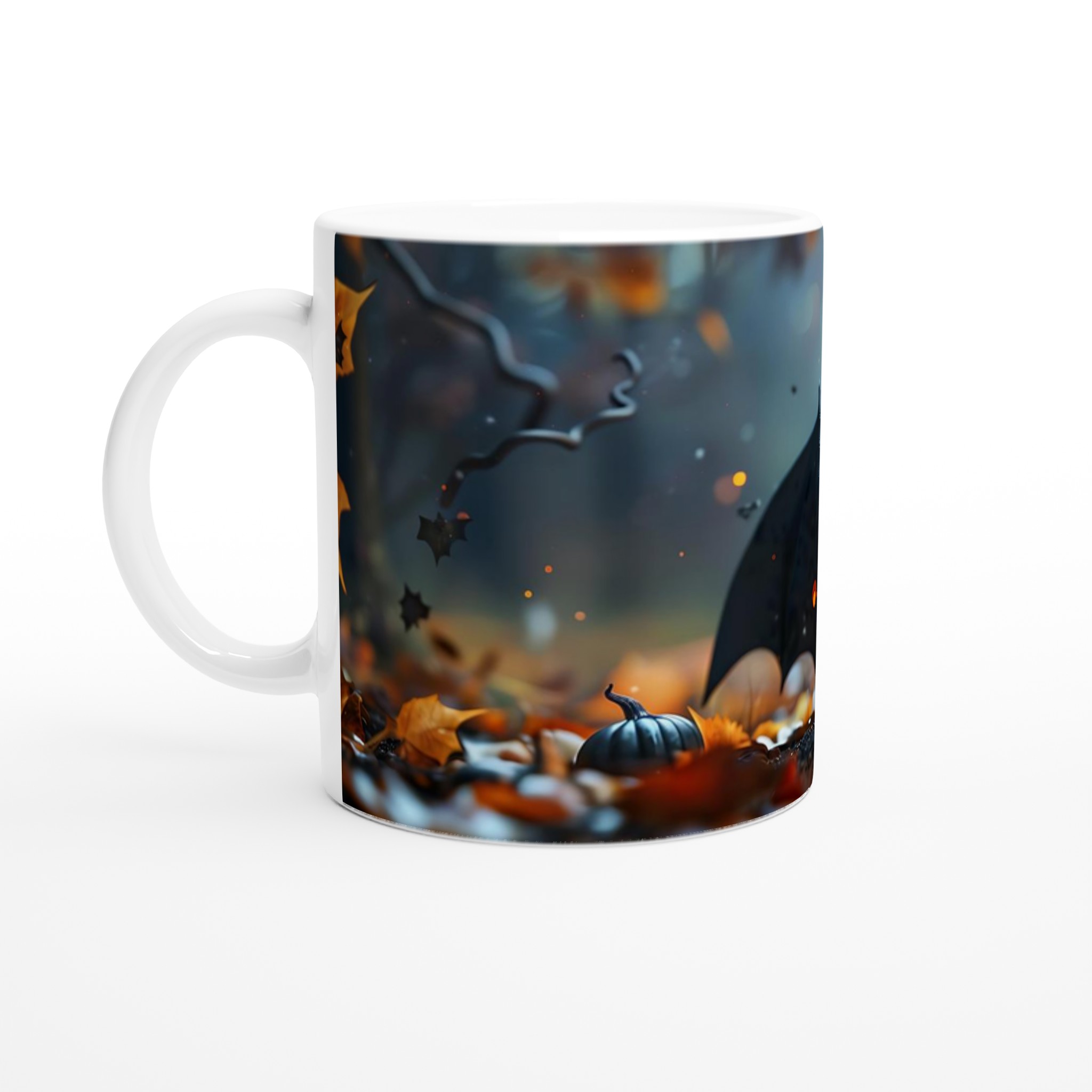 Söt Fladdermus & Lysande Pumpa – 11oz Keramisk Mugg för Halloween och mysiga höstkvällar 1 1808f405-a5ae-491b-8b57-7ebf46bfa0b1