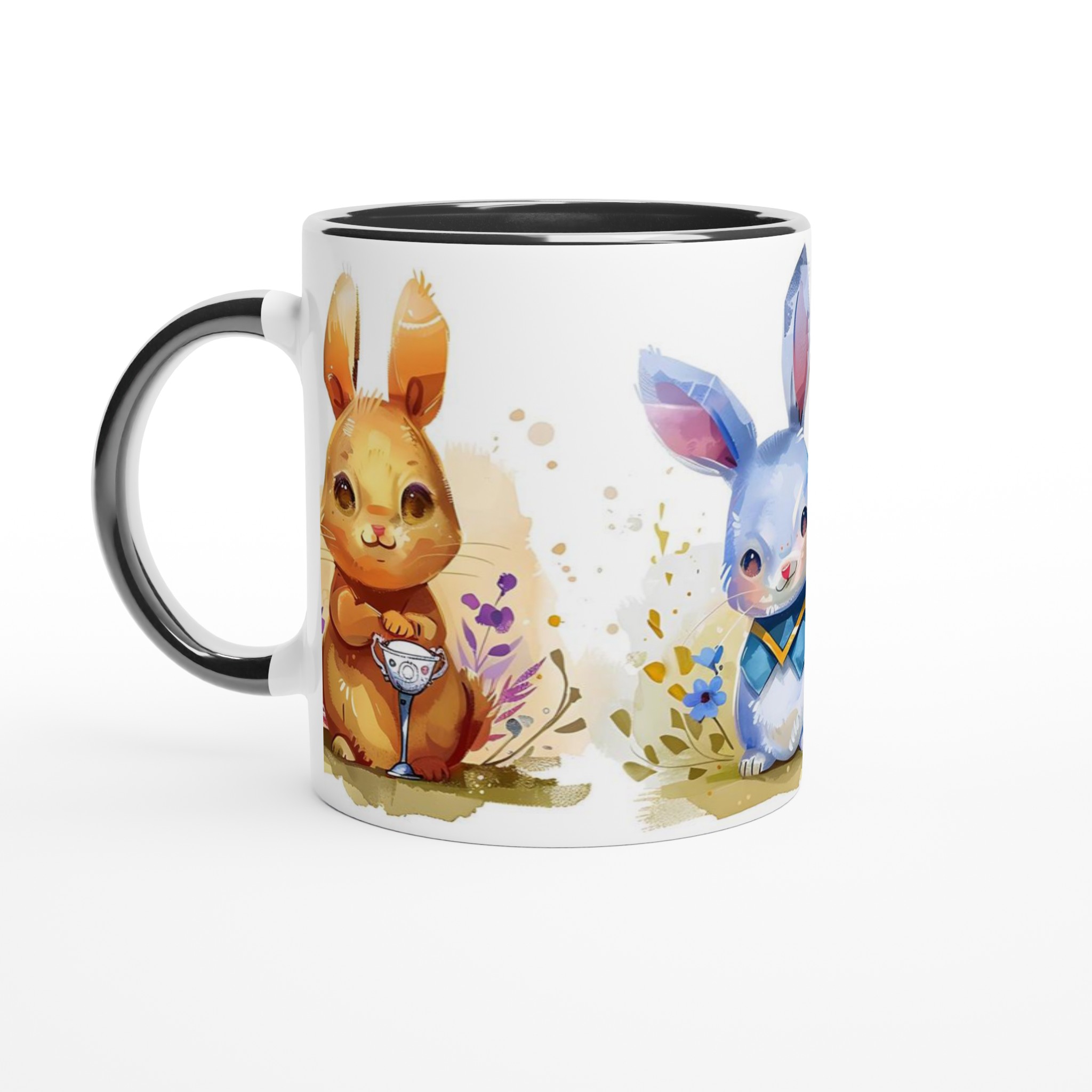Söta Akvarell Kanin Mugg – 11oz Keramisk Kaffekopp i Flera Färger 7 186ee017-9ef6-4670-adad-3685c966dfea