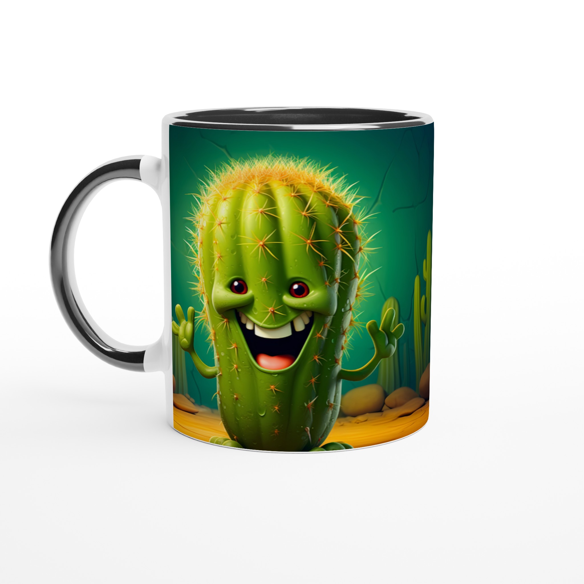 Glad Kaktus Mugg – 11oz Keramikmugg för kaffe, te eller din favoritdryck – Välj bland 7 roliga färger! 7 186fa170-91f0-4b22-a2e7-1b95e172a392