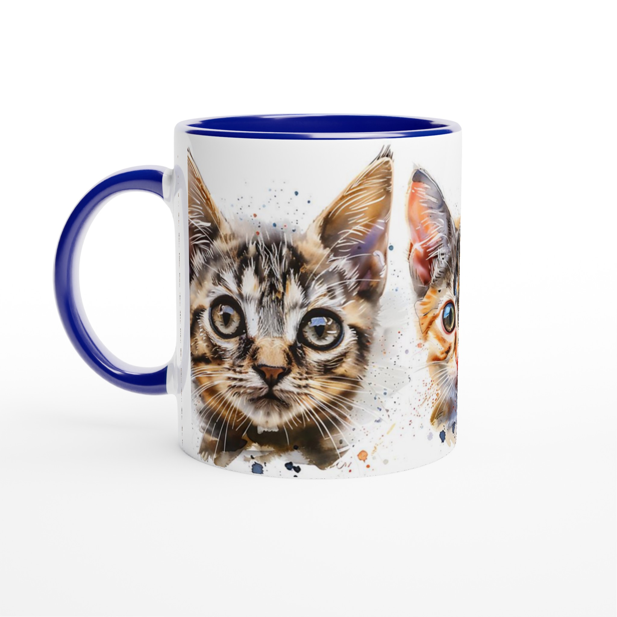 Konstnärlig Akvarell Kattmugg – Personlig 11oz Keramikmugg i ditt val av 7 Livfulla Färger 4 1887b904-864a-4bea-b2fb-513467709d9b