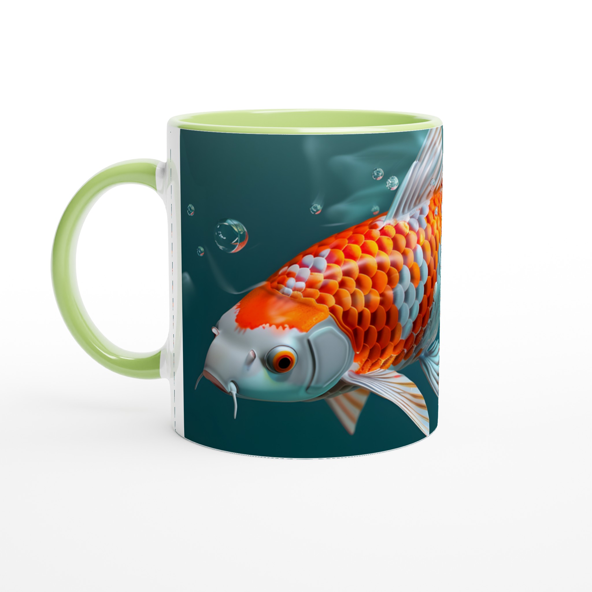 Koi Fisk 11oz Keramisk Mugg – Konstfull Design för Kaffeälskare, Välj Din Färg! 3 189bac21-48fb-4cb9-8cce-89bce90624b1