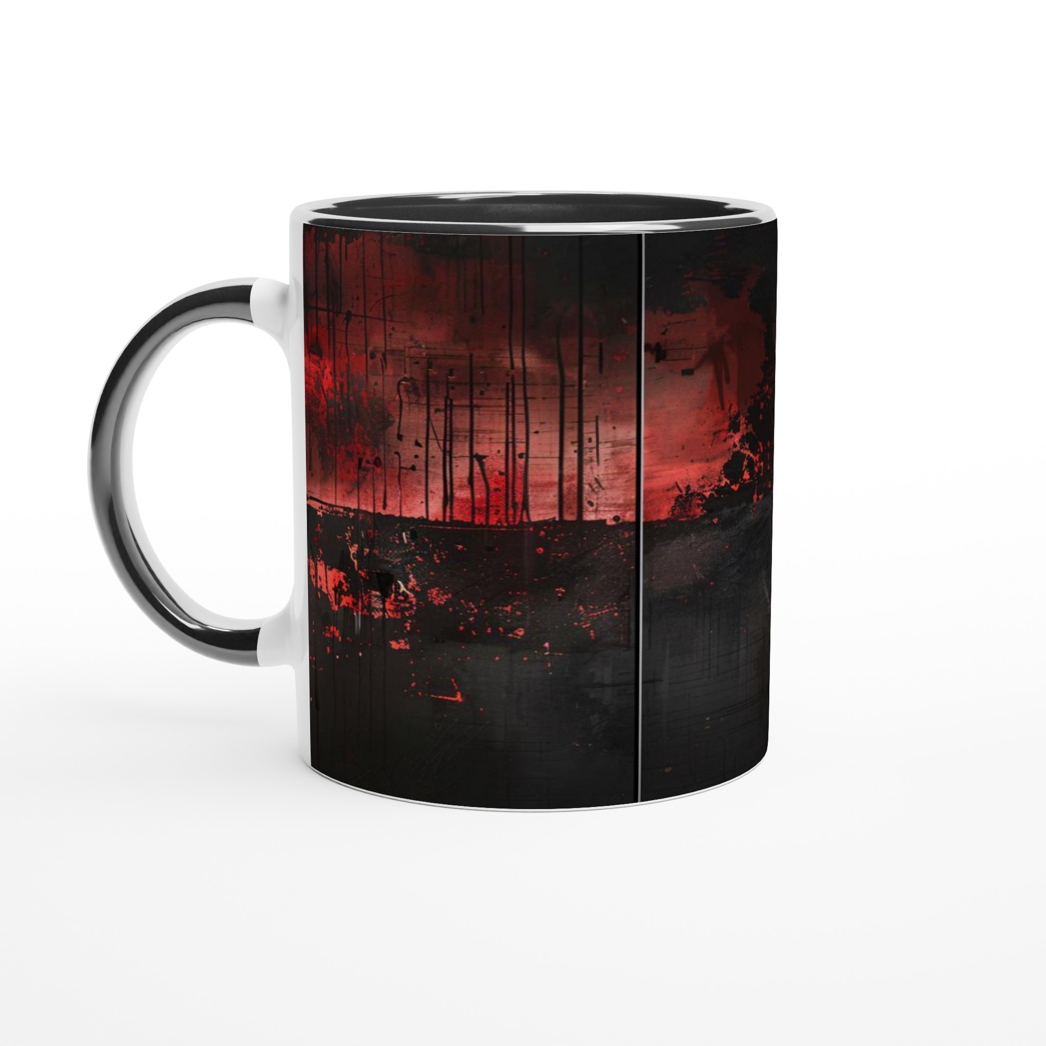 Abstrakt Eld & Mörker Keramisk Mugg - Välj din färg! 7 18a8ce52-b518-454b-ab92-c919eca967a8