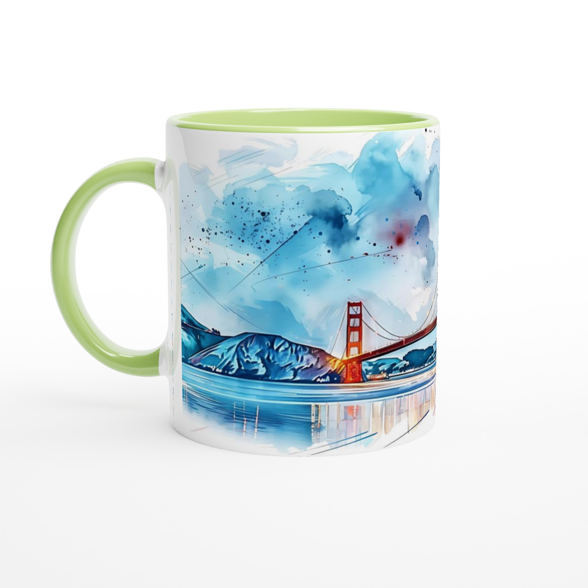 Golden Gate Akvarell Mugg – Konstnärlig Kaffestund i 7 Färgstarka Nyanser 3 18eaf339-141f-48de-aa9b-c7783e1e27e1