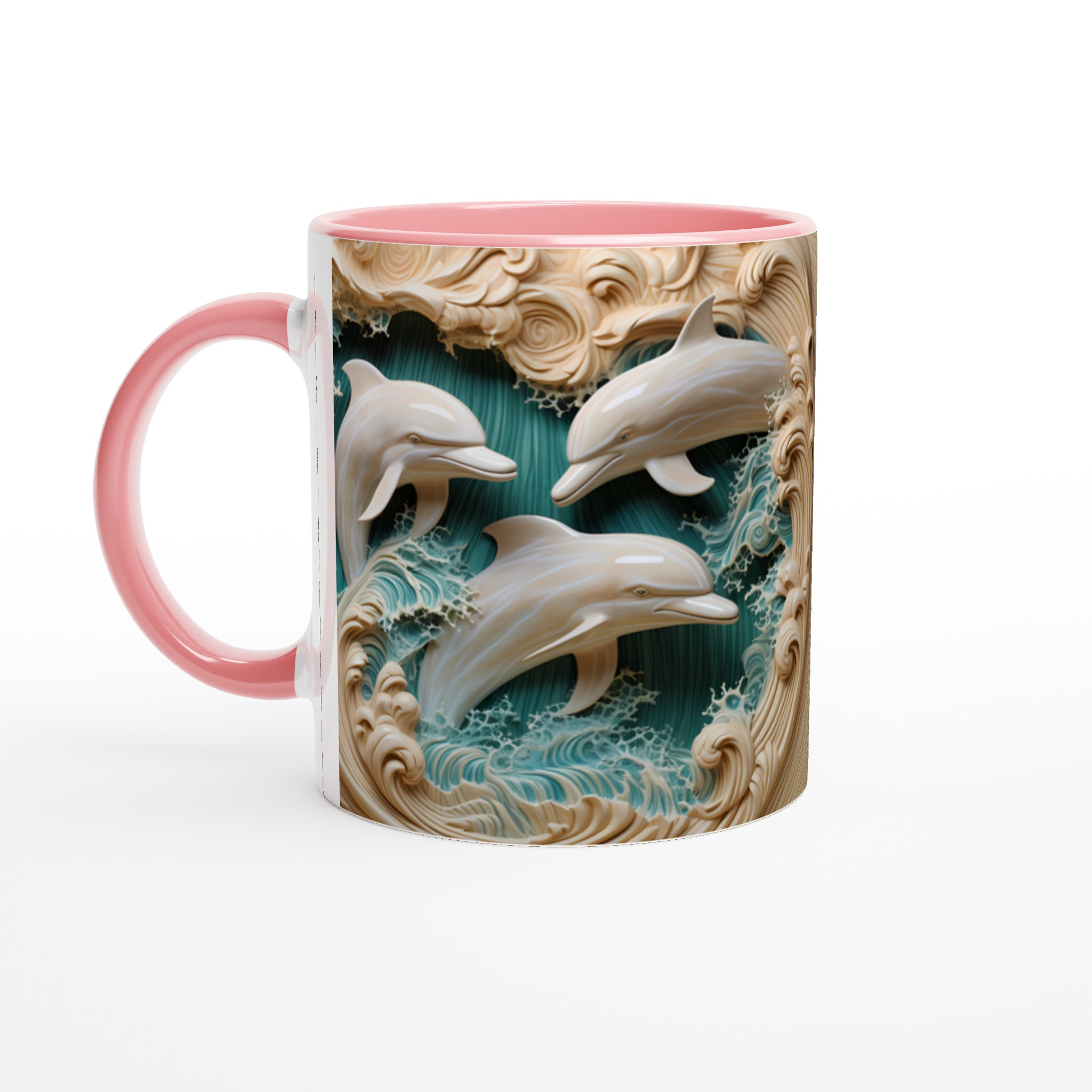 Havsinspirerad 11oz keramisk mugg – Låt ditt motiv simma fritt i vågornas dans 6 18ef92da-2b56-456a-9bcf-ede7736445c3